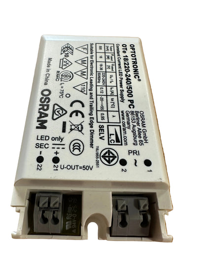 Osram Ledvance OTe 18/220-240/500 PC 18W 500mA Phase-Cut LED Driver - LED Retro