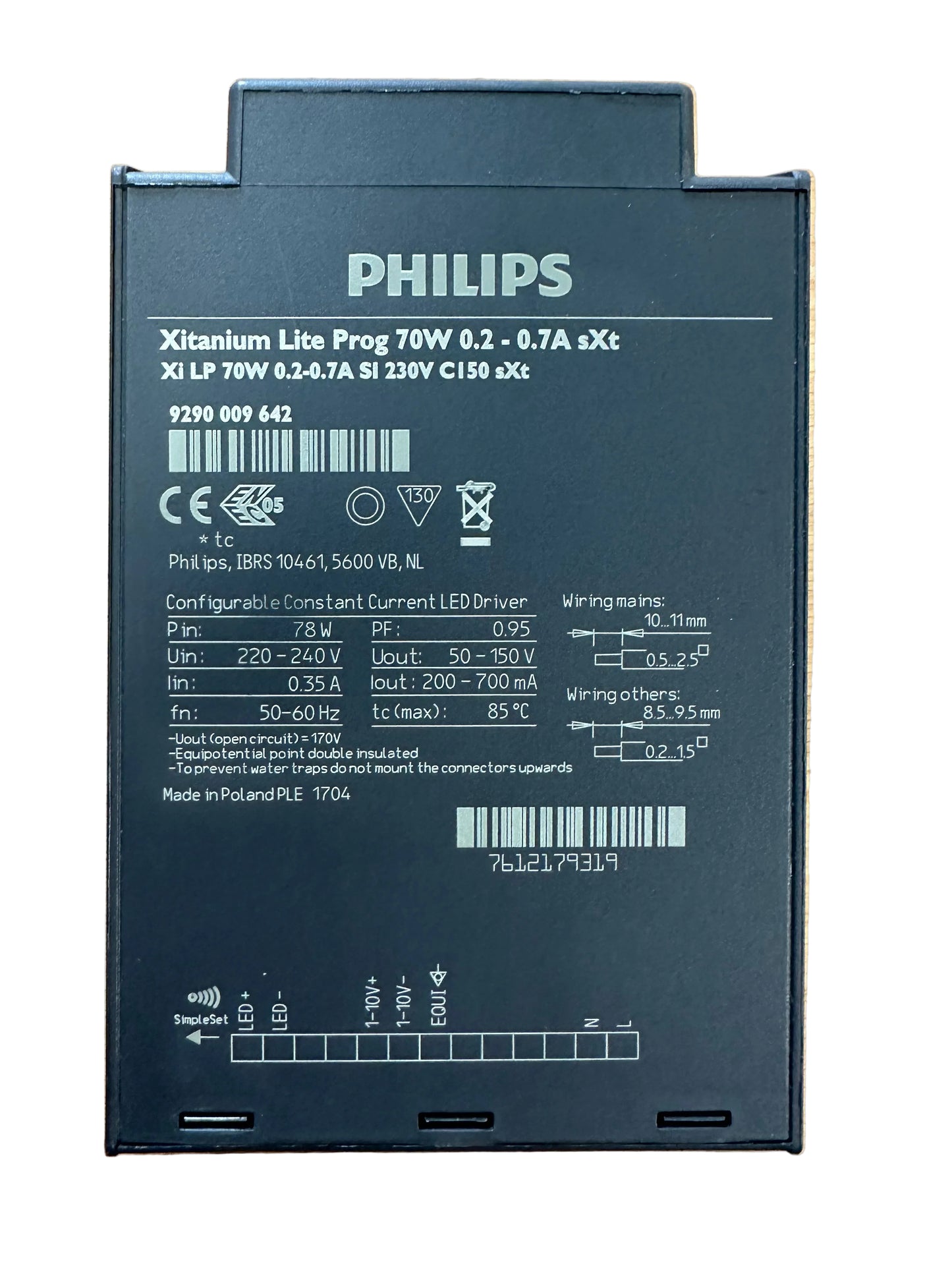 Philips 9290009642 Xi LP 7OW 0.2-0.7A SL 230V C150 sXt - LED Retro