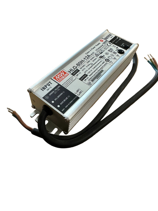 Mean Well HLG-80H-12A LED Power Supply IP65 12V 60W Constant Voltage - LED Retro