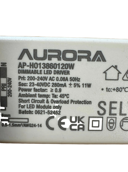 Aurora AP-H013860120W 11W 280mA Triac Dimmable LED Driver - LED Retro