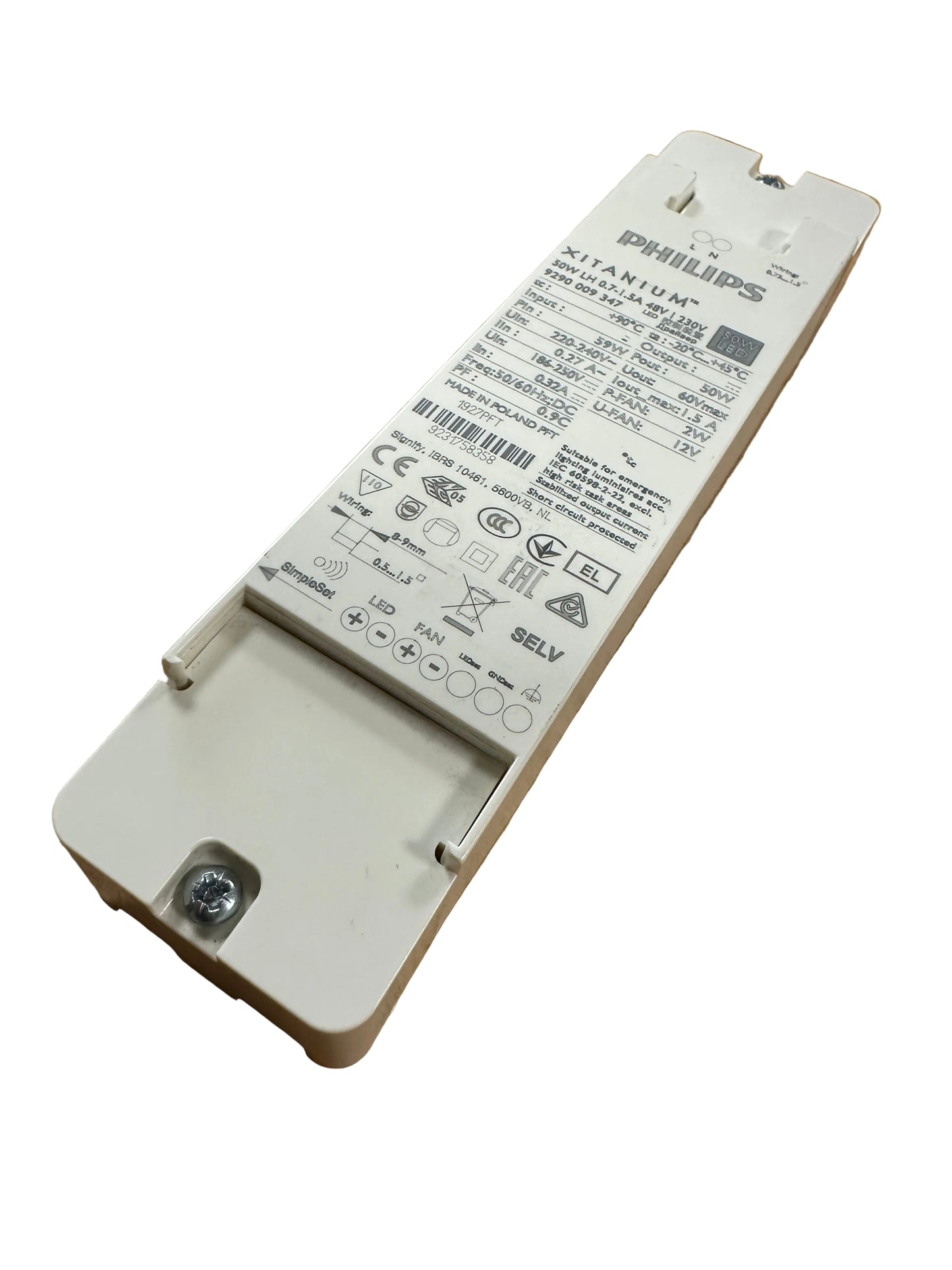 Philips 9290009347 Xitanium 50W LH 0.7-1.5A 48V I 230V - LED Retro