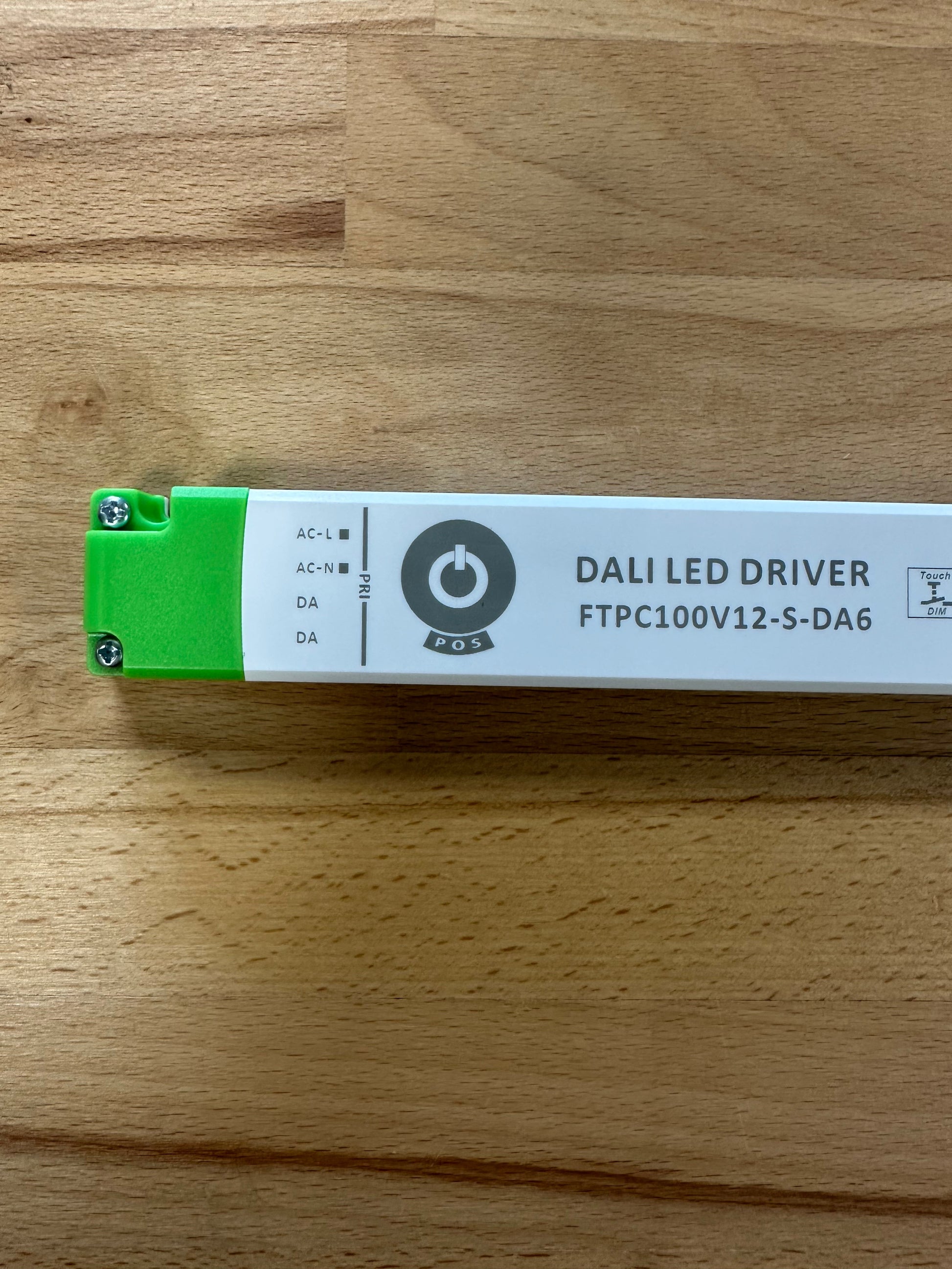 POS Power FTPC100V12-S-DA6 100W 12V/8.3A DALI-2 - Push Dimming - Slim LED Driver - LED Retro