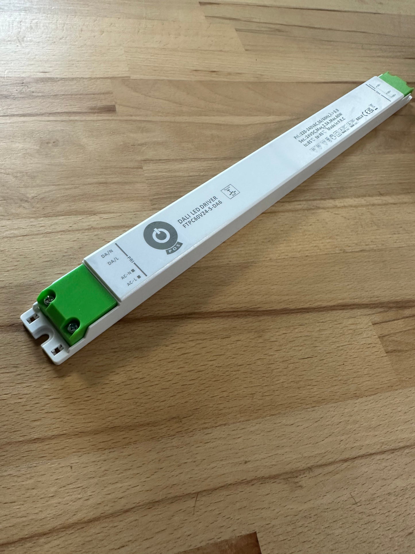 POS Power FTPC60V24-S-DA 60W 24V/2.5A DALI-2 - Push Dimming - Slim LED Driver