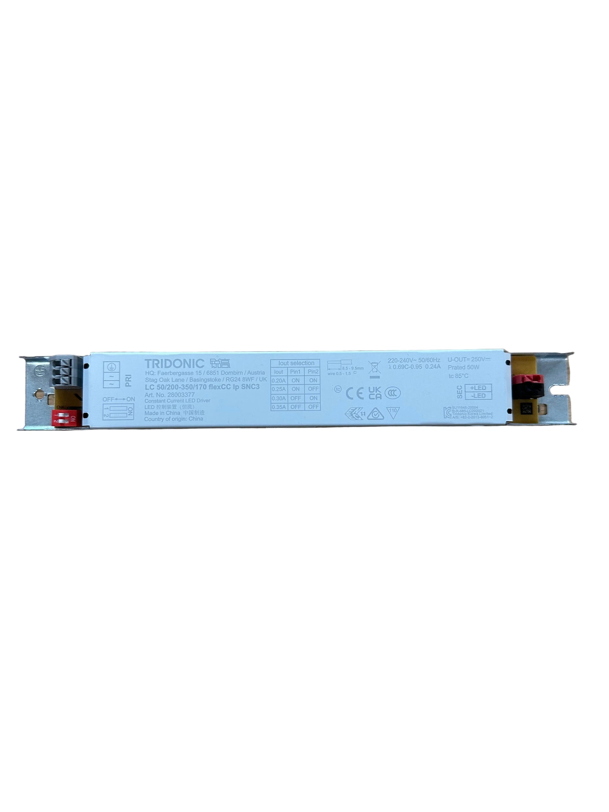 Tridonic 28003377 Driver LC 50W 200-350mA flexCC lp SNC3 - LED Retro