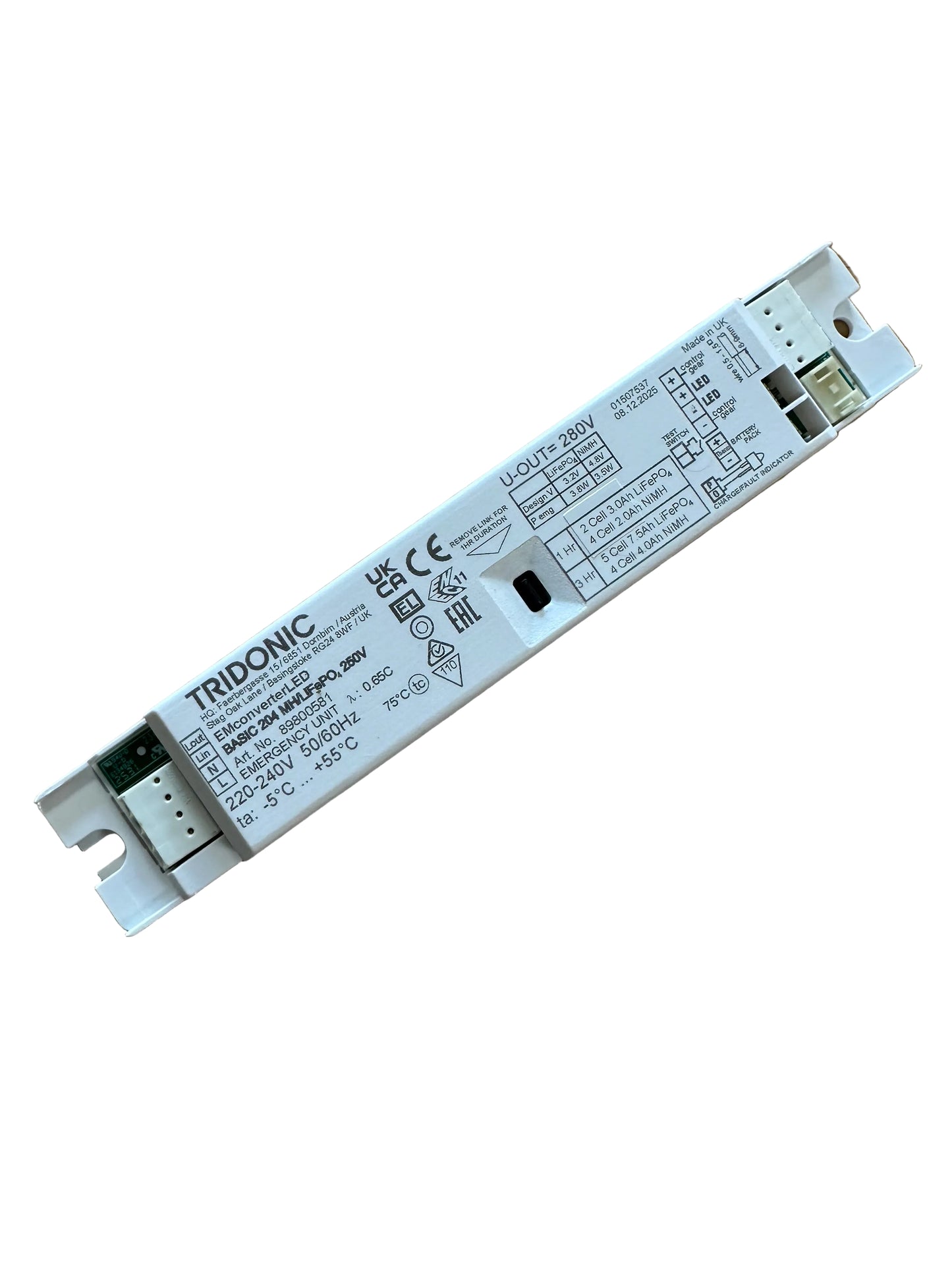 Tridonic 89800581 EMconverterLED BASIC 204 MH/LiFePO4 250V - LED Retro