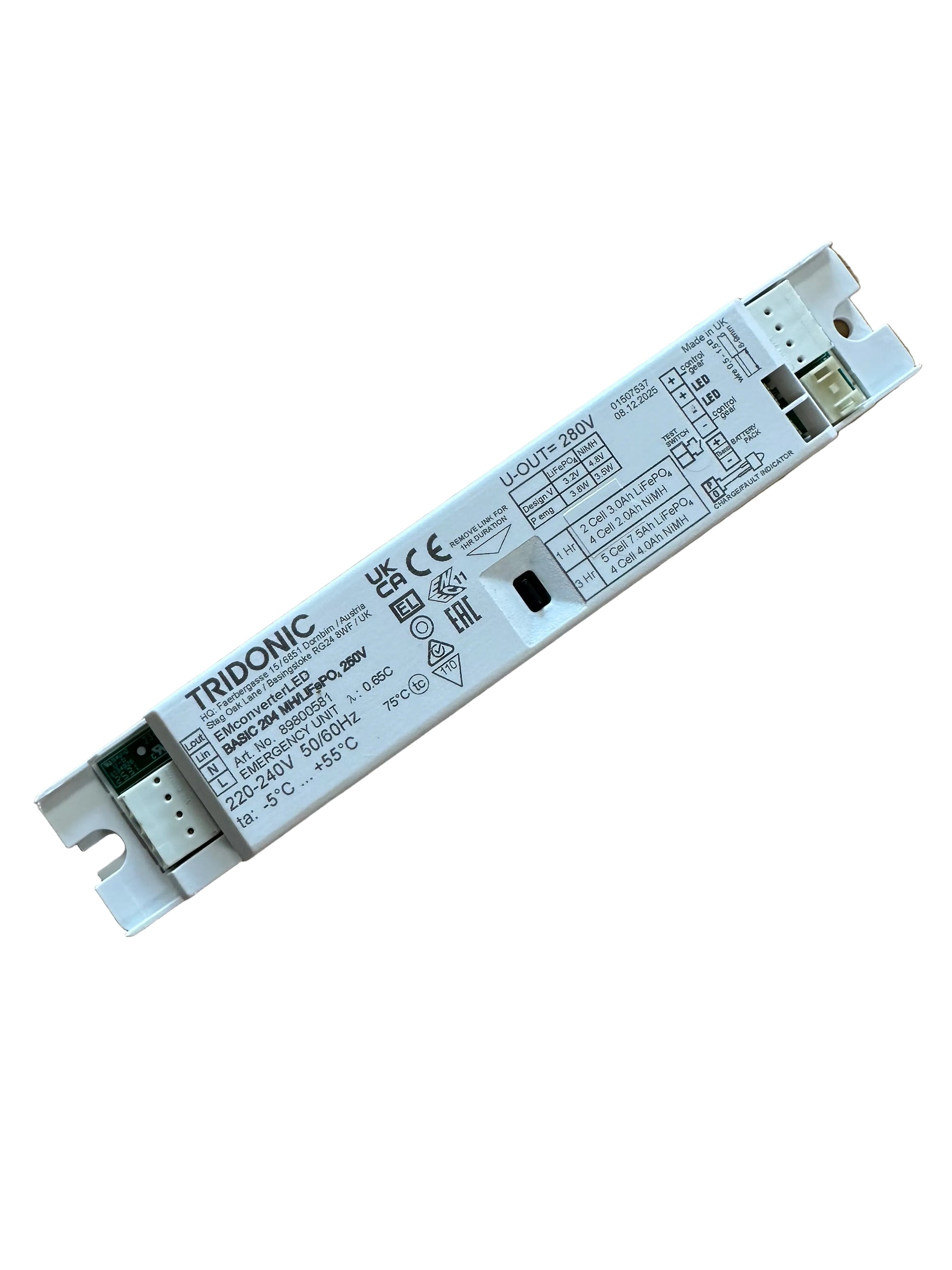 Tridonic 89800581 EMconverterLED BASIC 204 MH/LiFePO4 250V - LED Retro