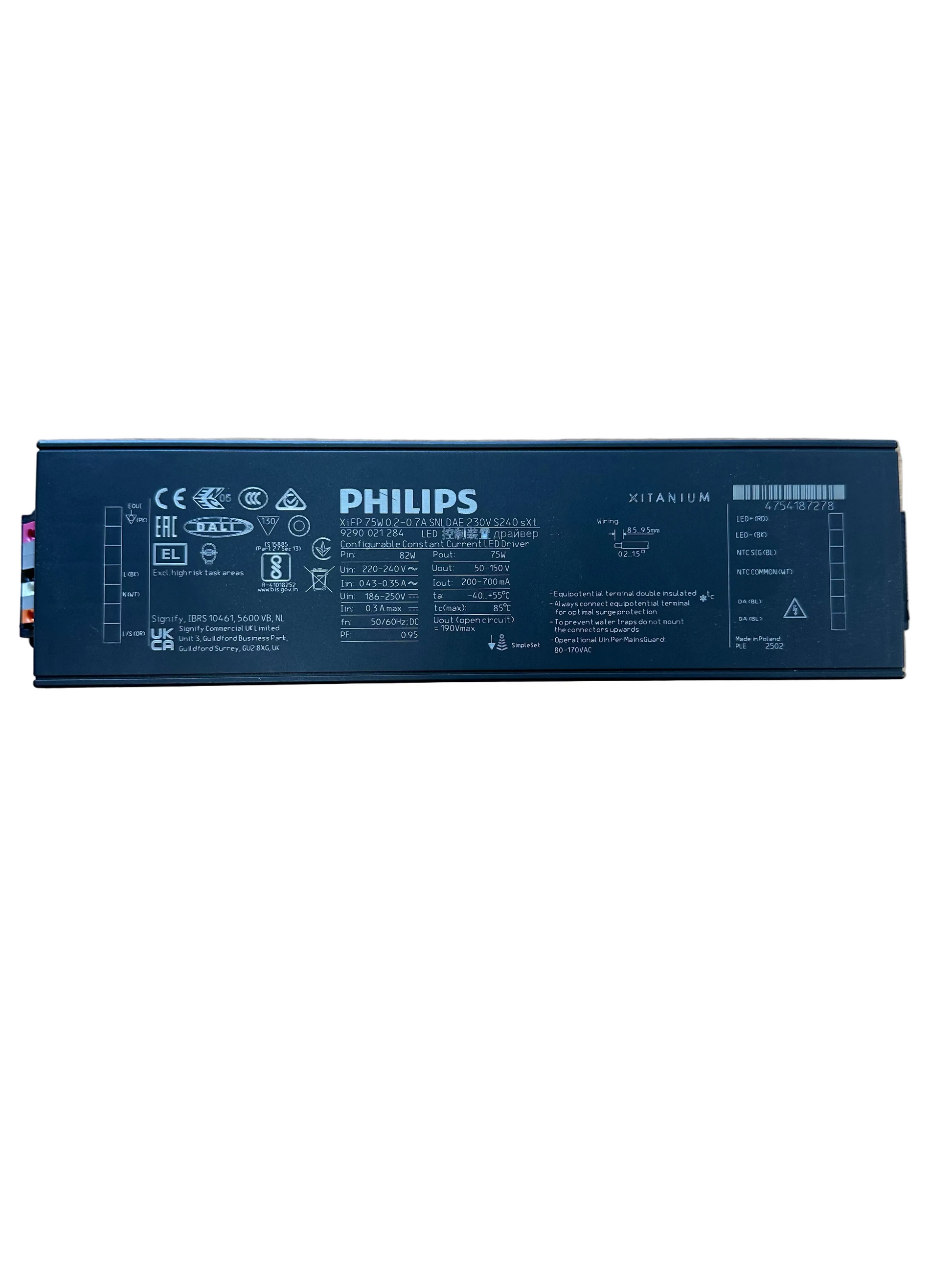 Philips 929002128406 Xi FP 75W 0.2-0.7A SNLDAE 230V S240 sXt - LED Retro
