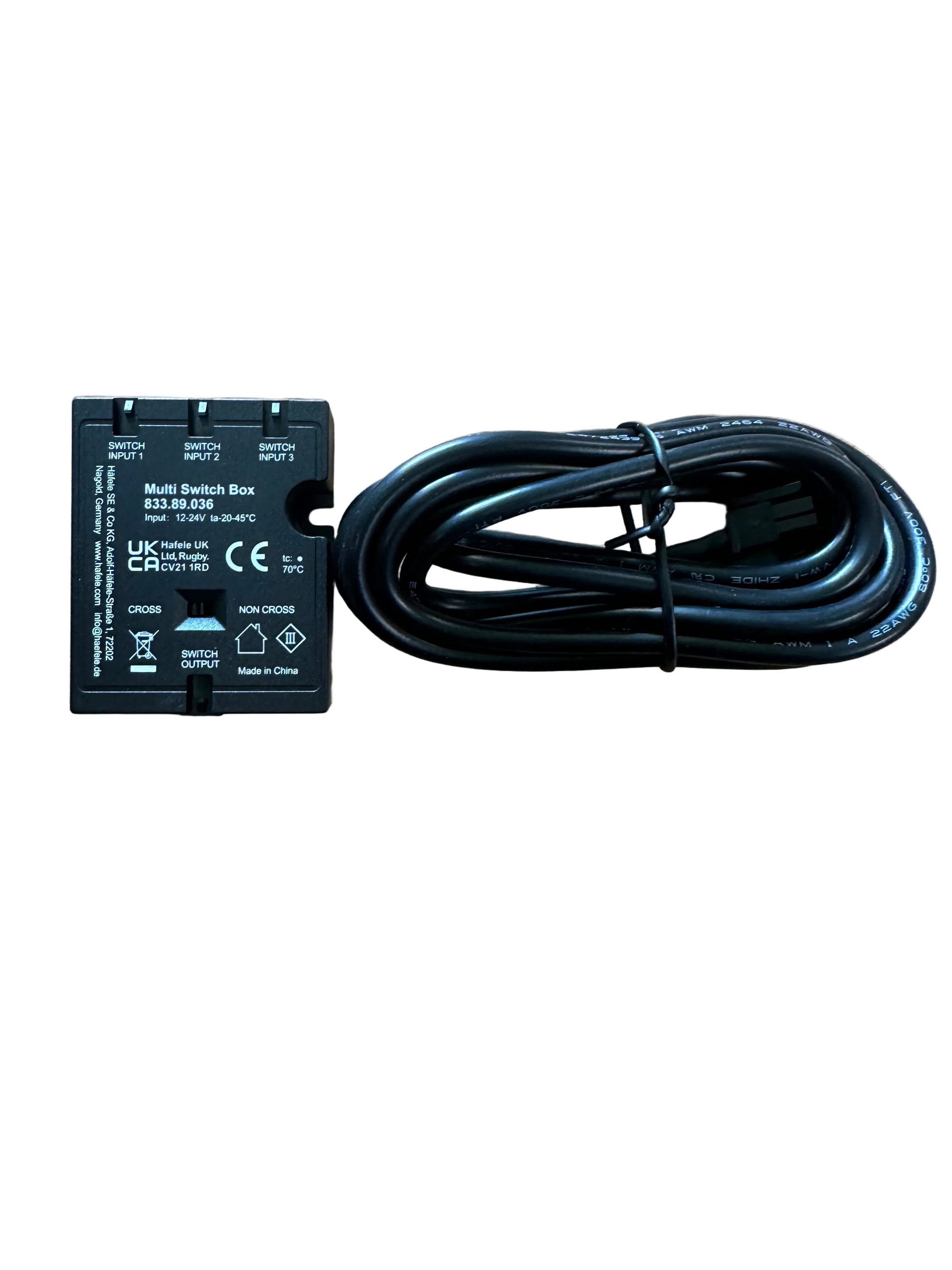 Hafele LED Multi Switch Box, For Operating 1 Driver with up to 3 Switches - 833.89.036 - LED Retro
