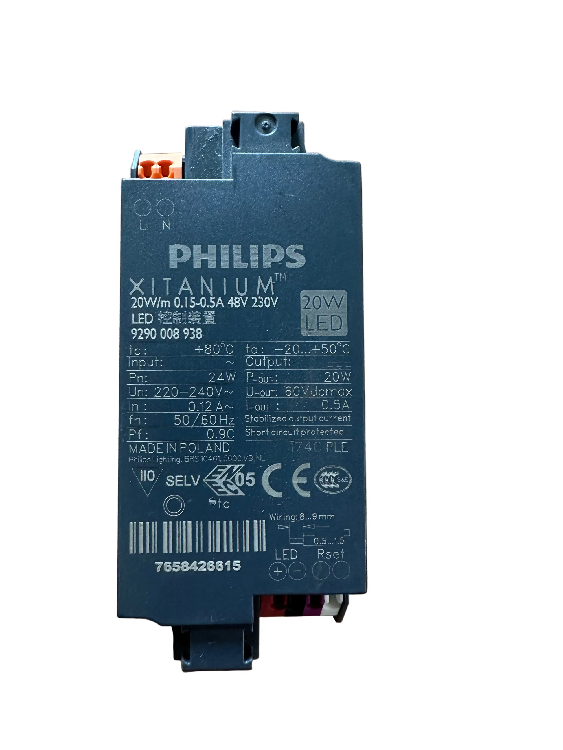 Philips 929000893806 Xitanium 20W/m 0.15-0.5A 48V 230V - LED Retro