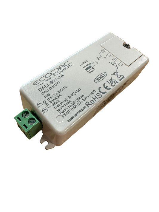 Ecopac DALI-801-8A DALI Dimmable Driver LED Interface (Constant Voltage) - LED Retro