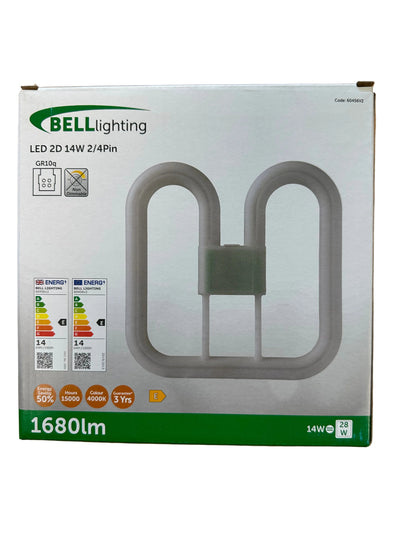BELL Lighting 60456V2 14W 4Pin 2D LED Replacement Lamp for 28W 4000K - LED Retro