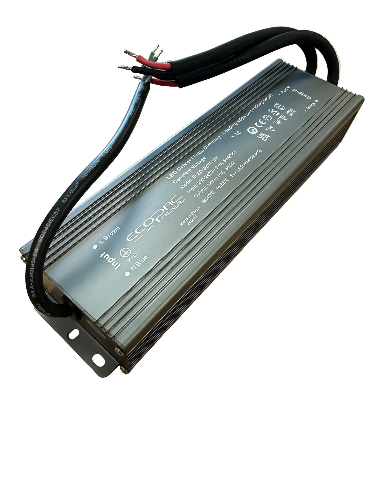 Ecopac ELED-300P-12T 12V 300W Triac Dimmable LED Driver - LED Retro