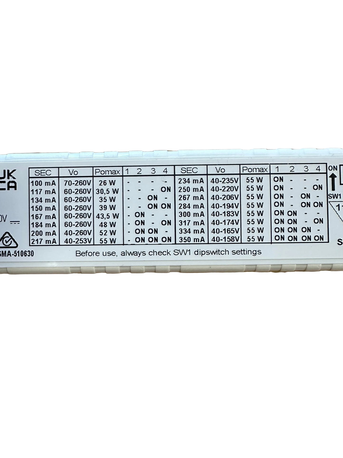 TCI 127524 MPSE 55/350 SLIM 26-55W 100-350mA Slim LED Driver - LED Retro
