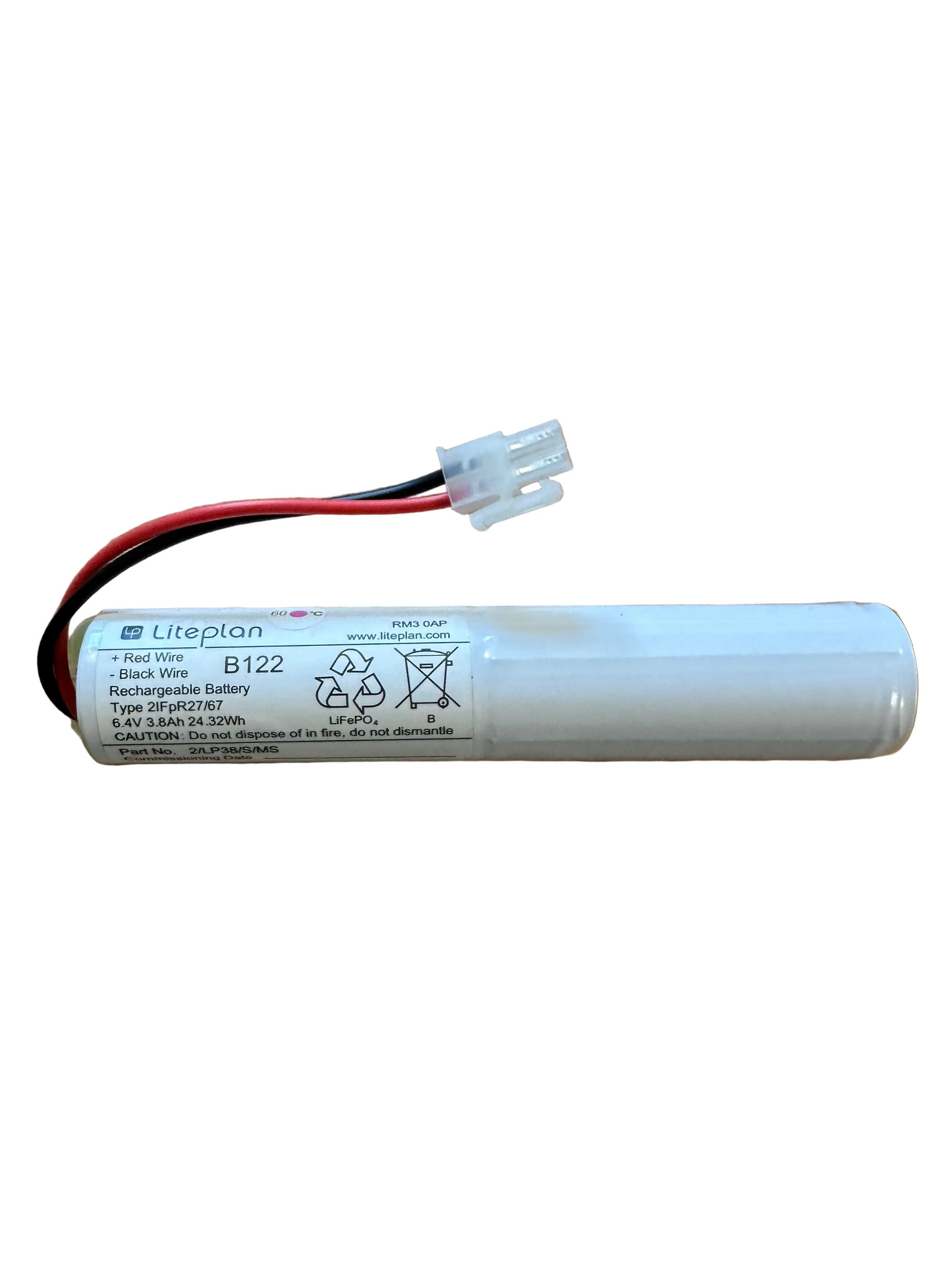 Liteplan 2/LP38/S/MS 6.4V 3.8Ah LiFePO4 Battery Stick - LED Retro