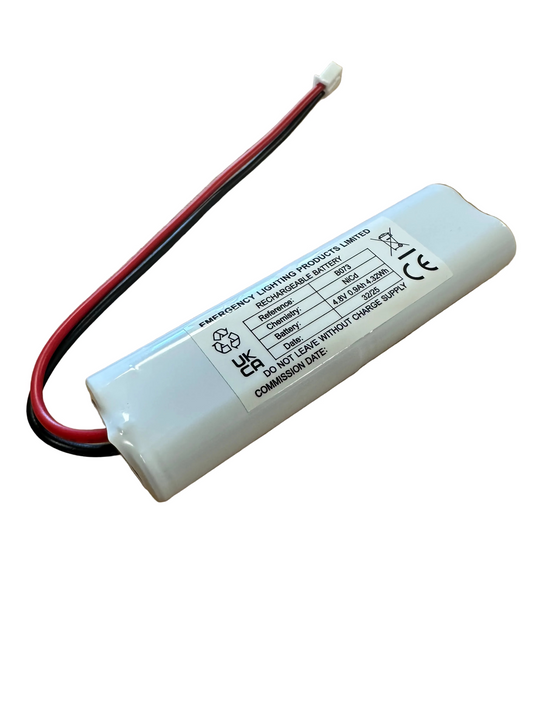 ELP B073 2+2 Slim Cell 4.8V 0.9Ah NiCd Battery With Leads & Connector - LED Retro