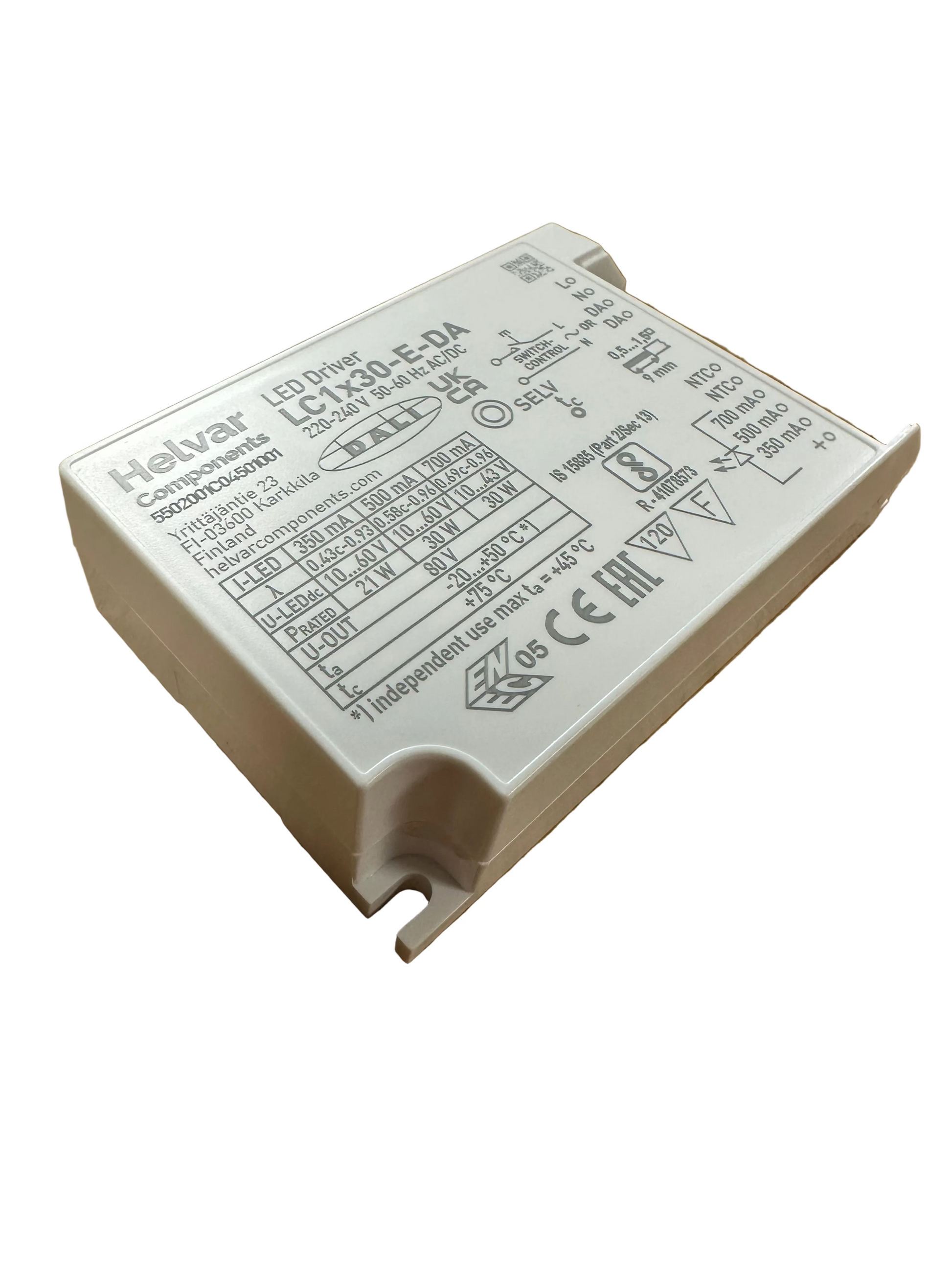 Helvar LC1X30-E-DA 30W DALI Dimmable LED Driver - LED Retro
