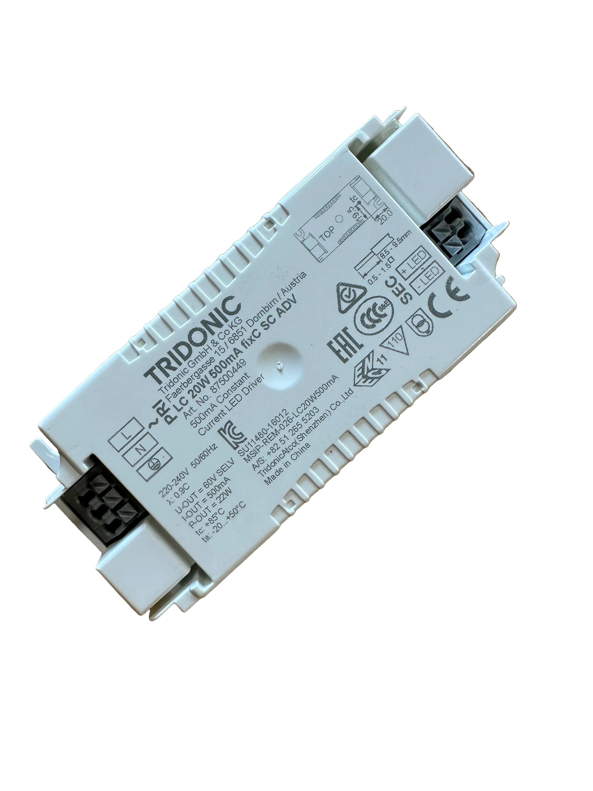 Tridonic 87500449 LC 20W 500mA fixC SC ADV - LED Retro