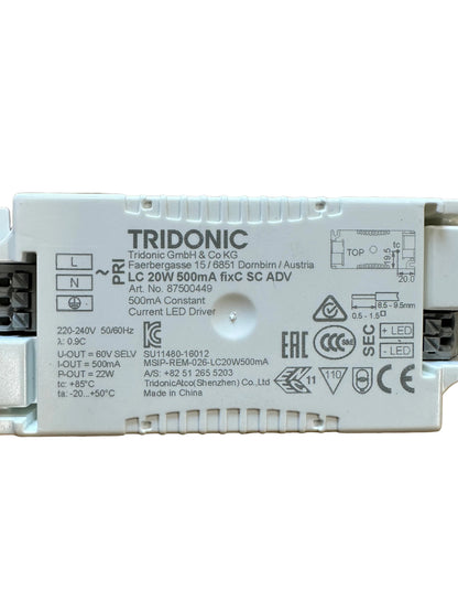 Tridonic 87500449 LC 20W 500mA fixC SC ADV - LED Retro