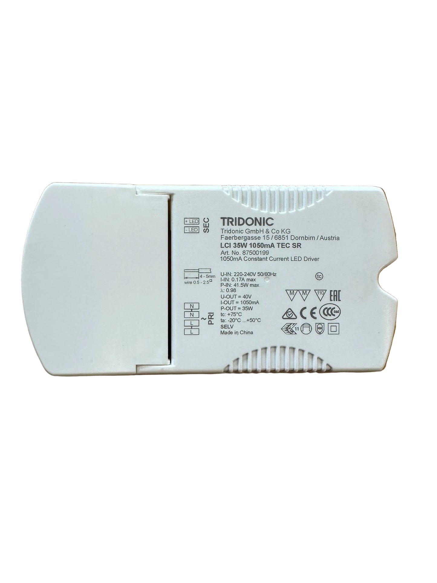 Tridonic 87500199 LCI 35W 1050mA TEC SR - LED Retro