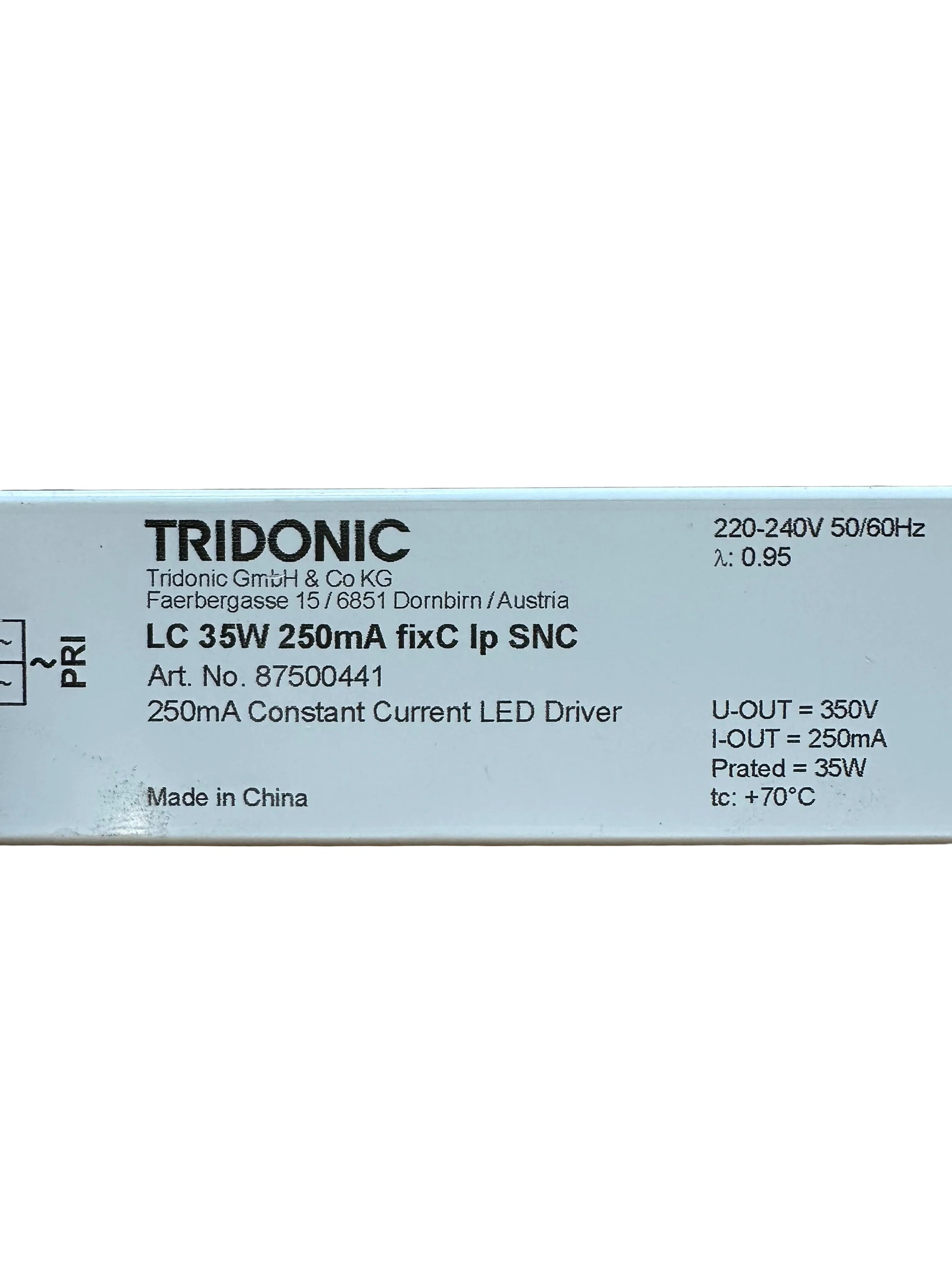 Tridonic 87500441 LC 35W 250mA fixC lp SNC - LED Retro