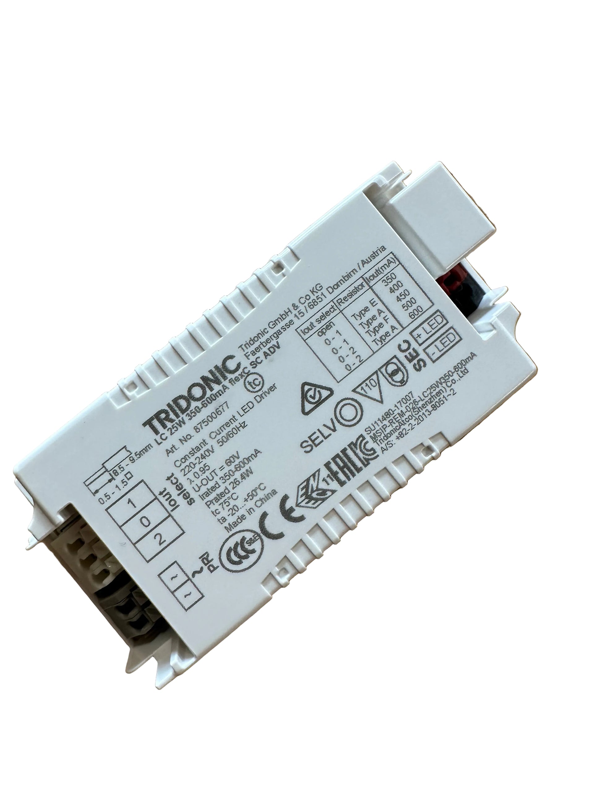 Tridonic 87500677 LC 25W 350-600mA flexC SC ADV - LED Retro