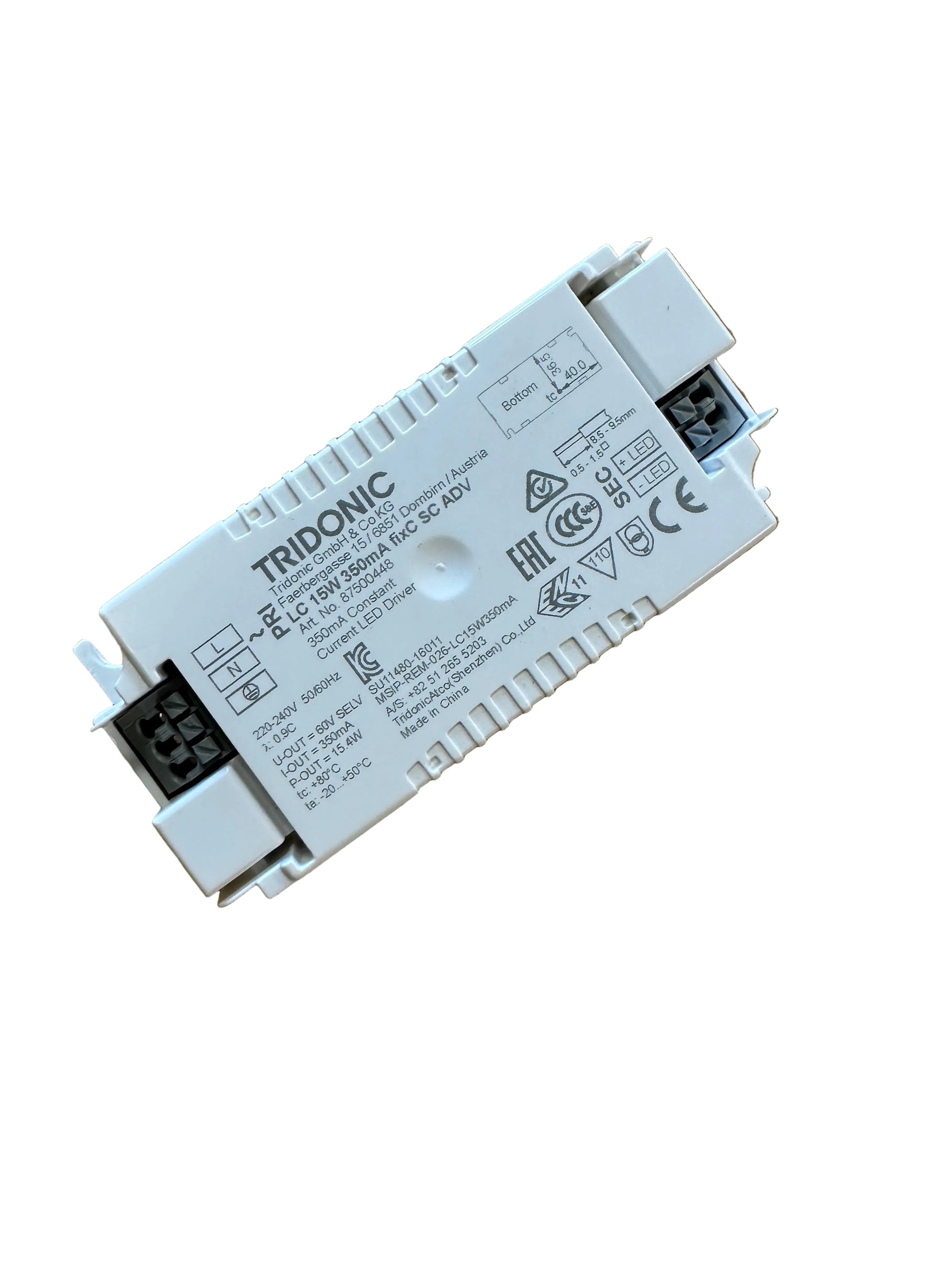 Tridonic 87500448 LC 15W 350mA fixC SC ADV - LED Retro
