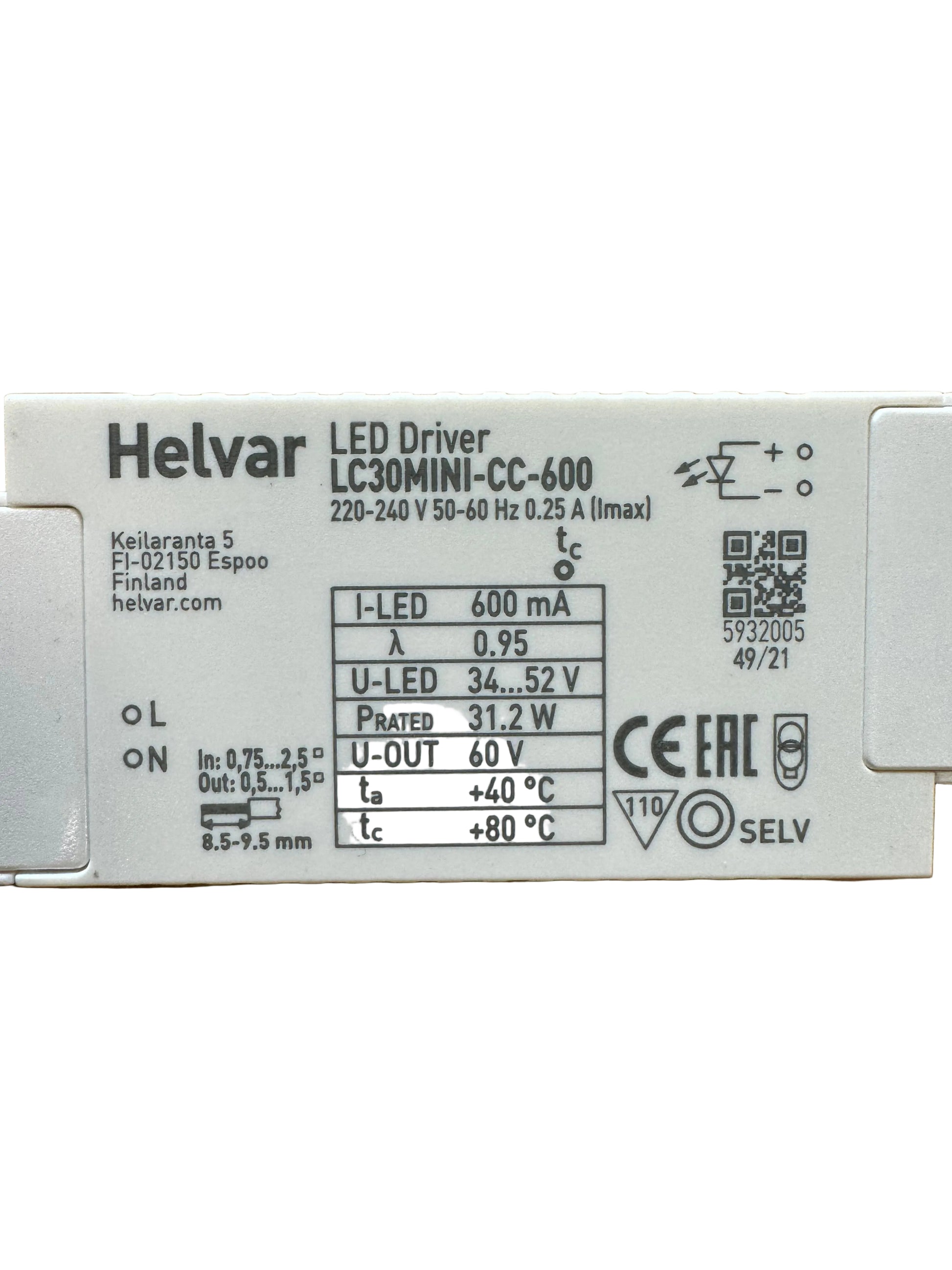 Helvar LC30MINI-CC-600 - 5932005 - LED Retro
