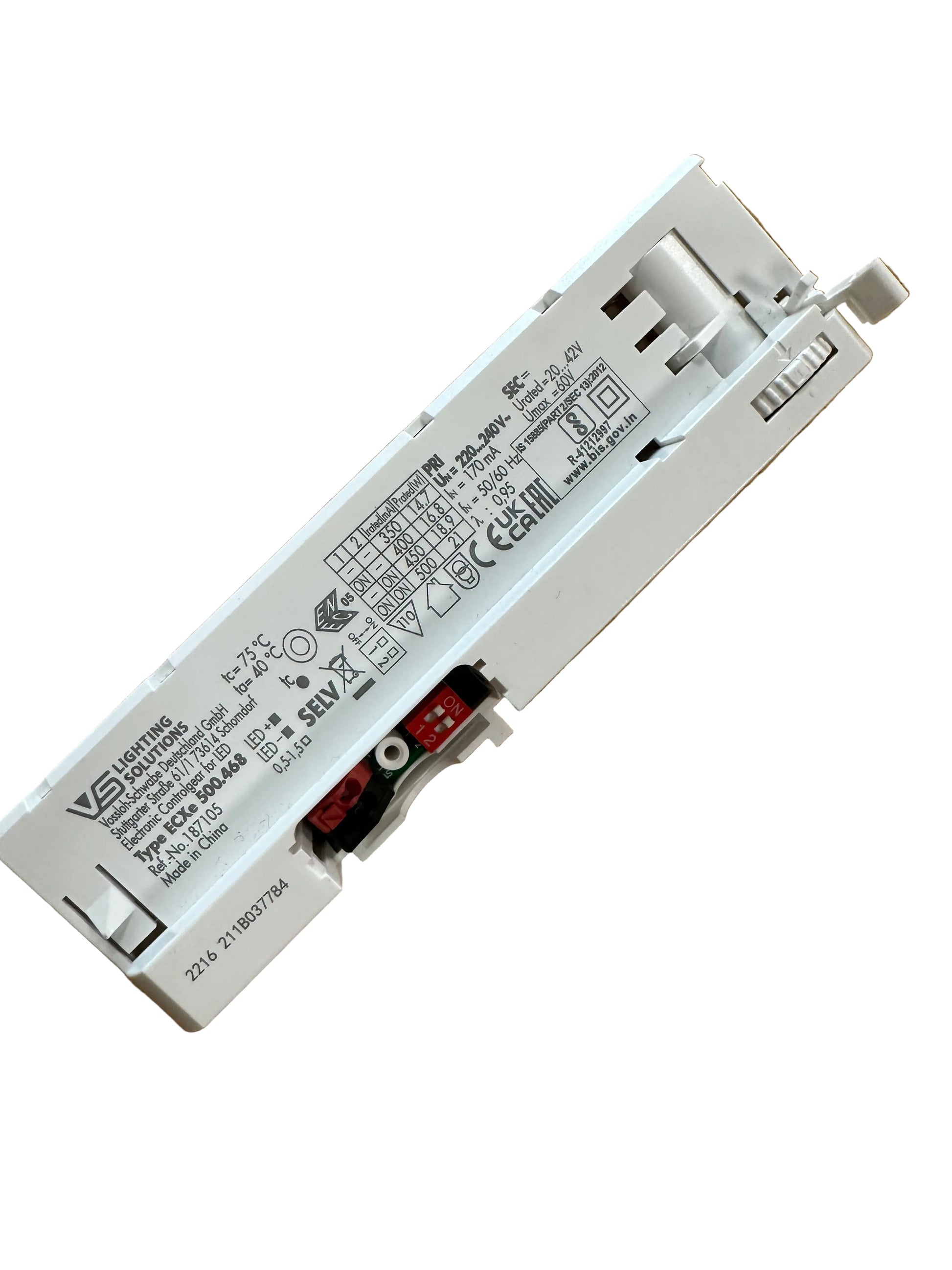 Vossloh Schwabe ECXe 500.468 - 187105- 14.7-21W - 20-42V Track Adapter Driver - LED Retro