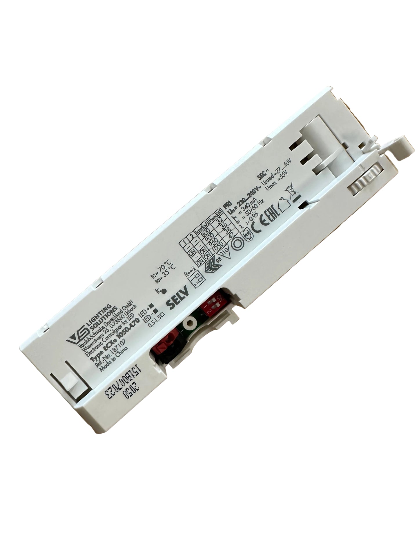 Vossloh Schwabe ECXe 1050.470 - 187107 - 42W - 27-40V Track Adapter Driver - LED Retro
