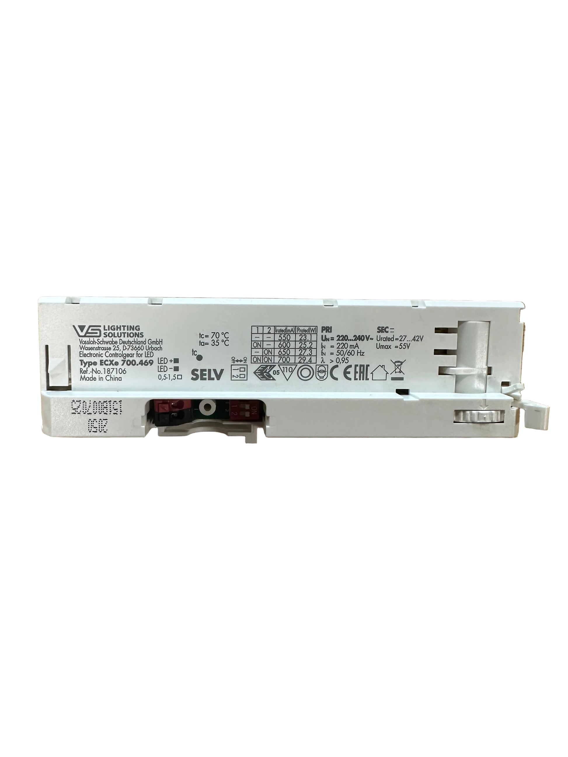 Vossloh Schwabe ECXe 700.469 - 187106- 30W Track Adapter Driver - LED Retro