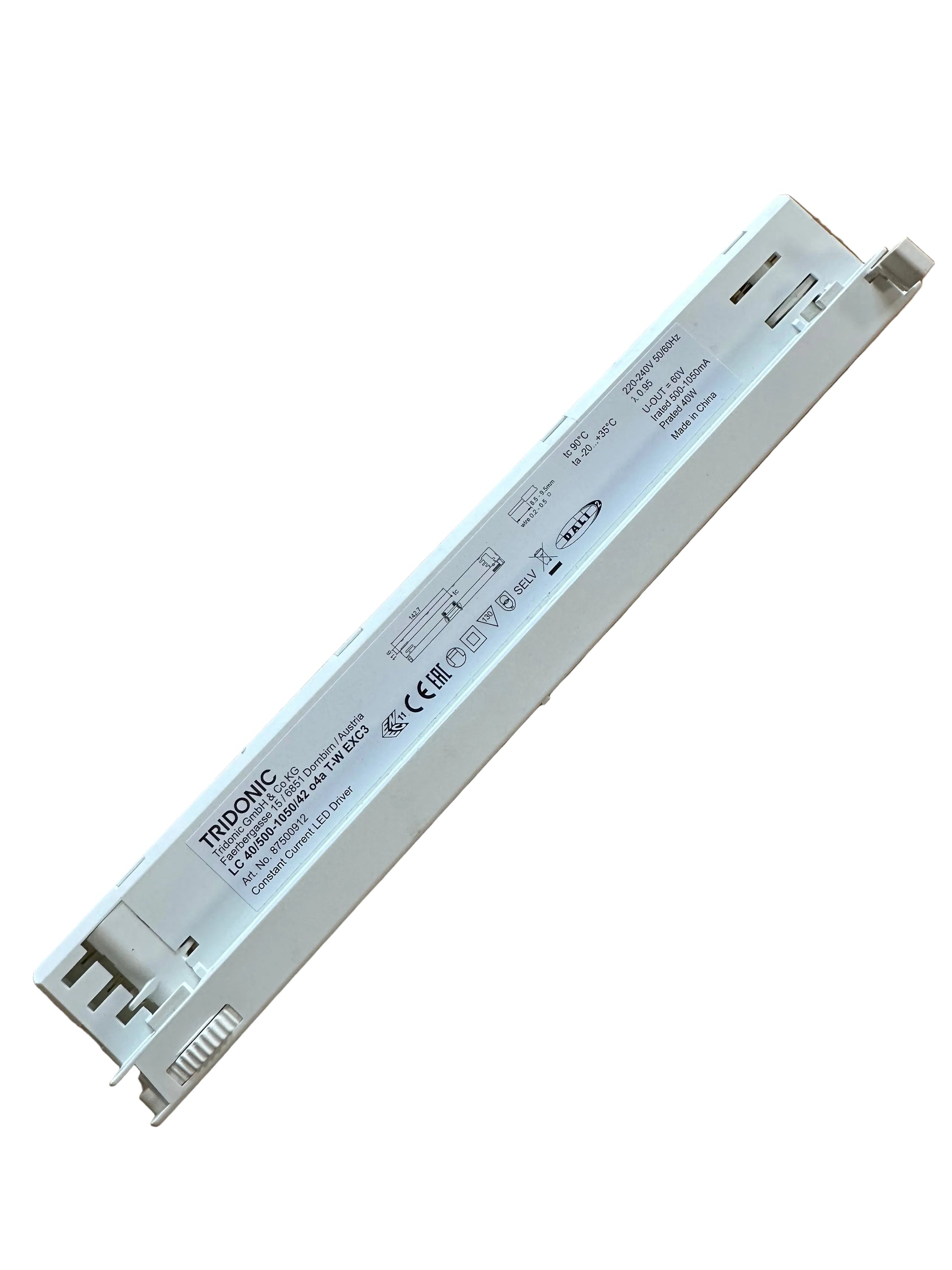 Tridonic 87500912 LC 40/500-1050/42 o4a T-W EXC3 Dimmable In-track LED Driver - LED Retro