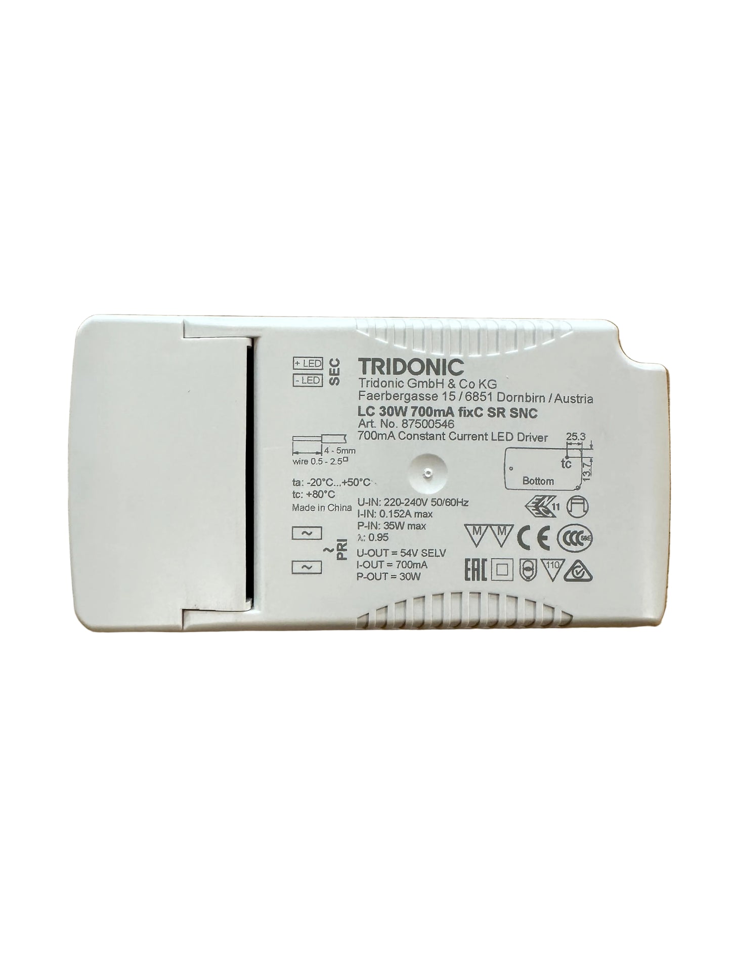Tridonic 87500546 LC 30W 700mA fixC SR SNC - LED Retro