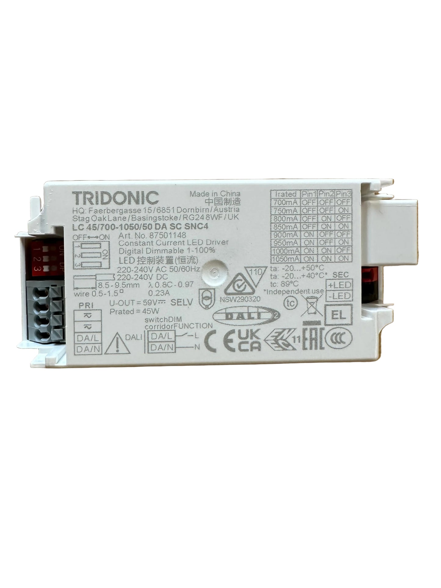 Tridonic 87501148 LC 45/700-1050/50 DA SC SNC 4 - LED Retro