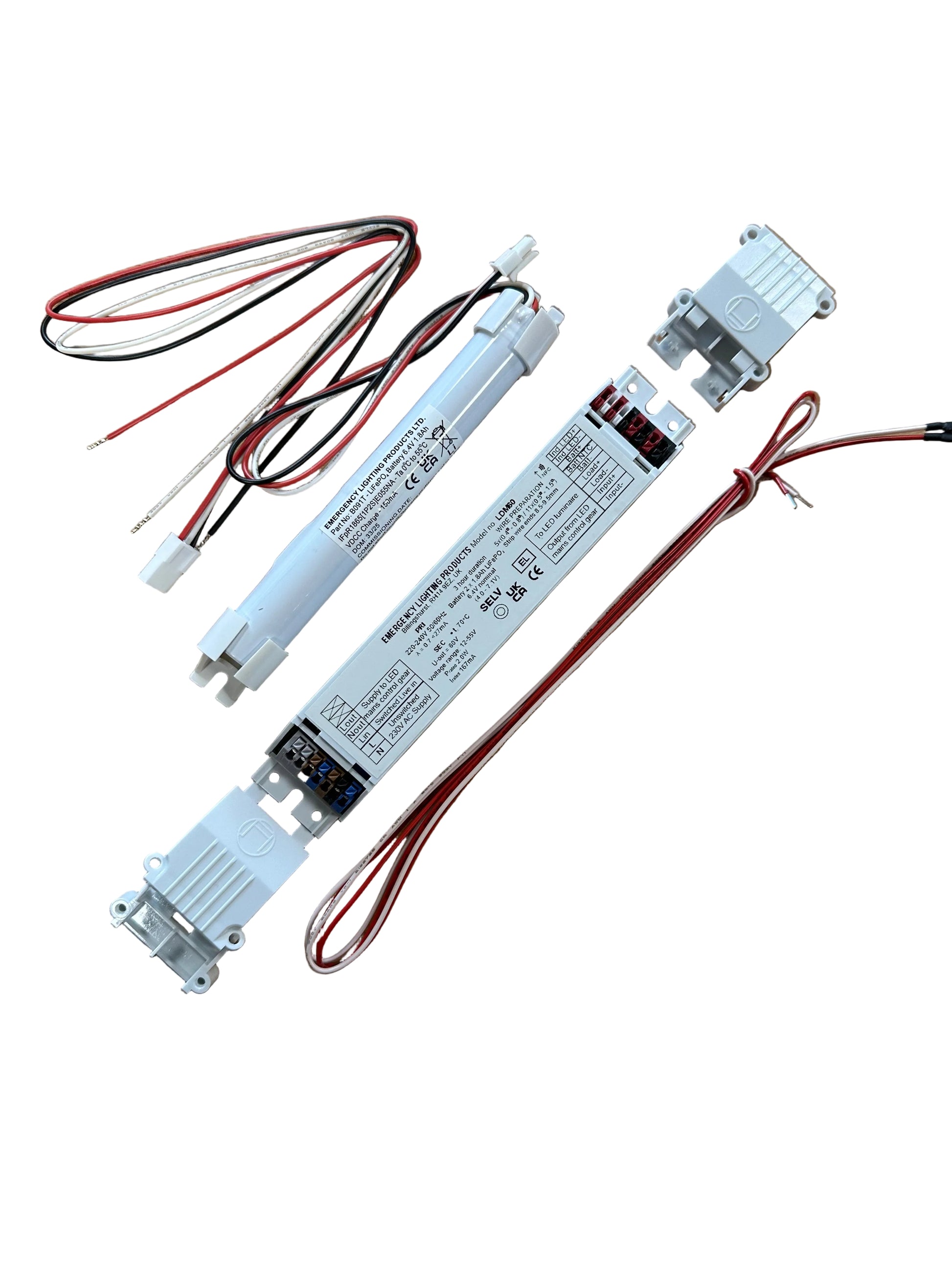 ELP LDM60/K LED Emergency Kit 12-55V 2W c/w LiFePO4 Stick Battery - LED Retro
