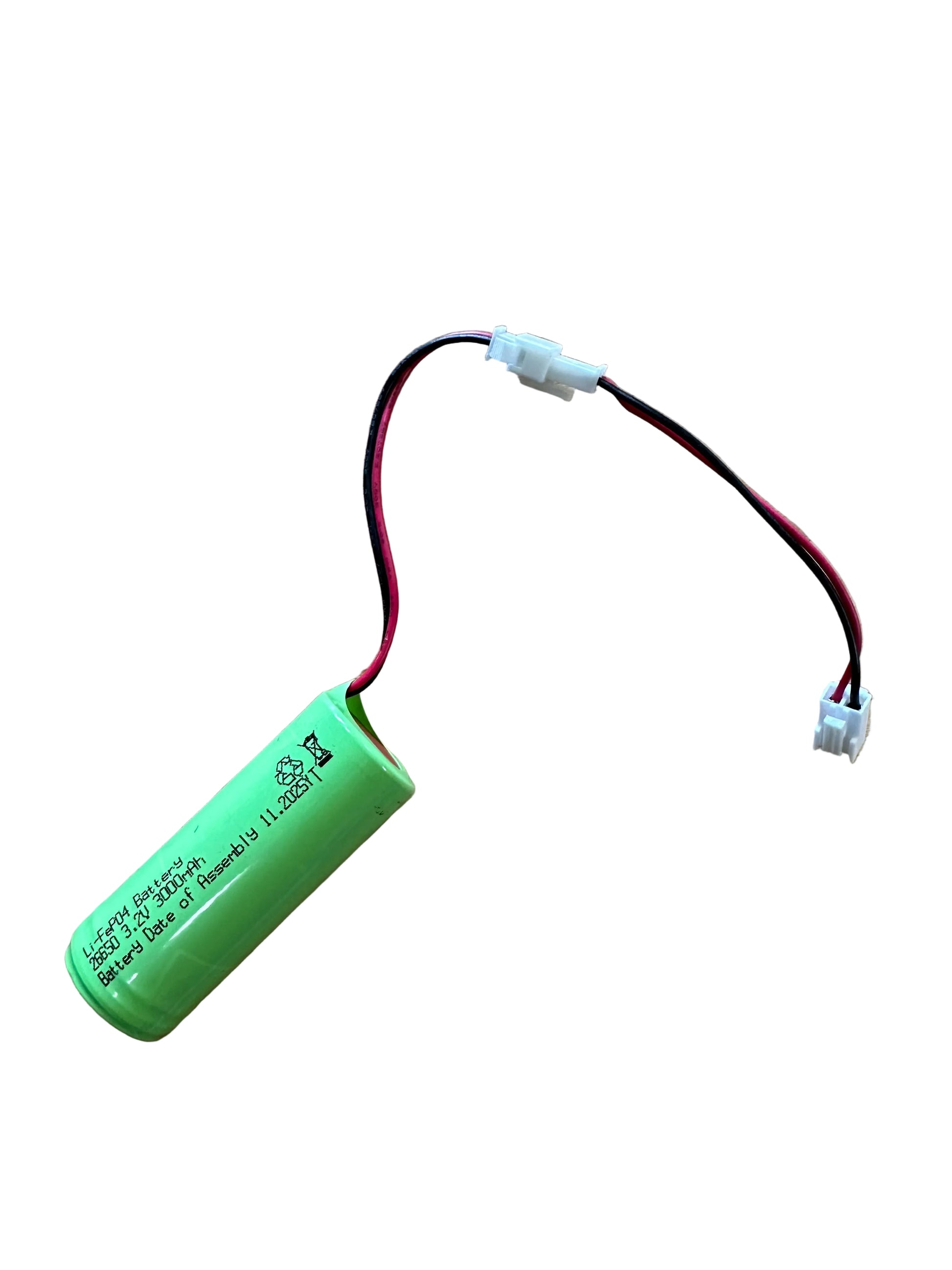 LBP1-3.2V-3000MAH-CON 3.2V 3000mAh 26650 LiFePO4 2 Wire Battery c/w VHR Connector - LED Retro