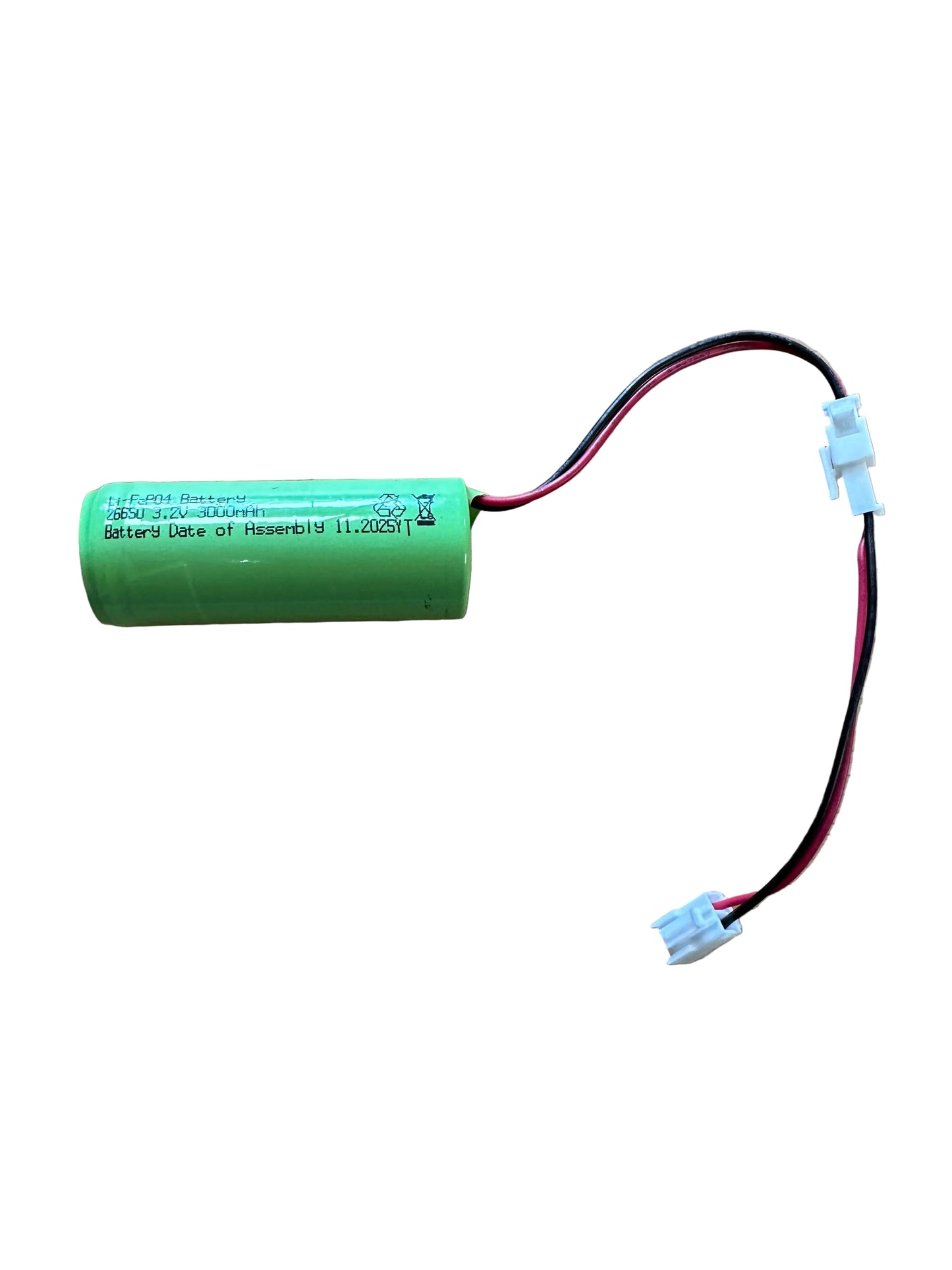 LBP1-3.2V-3000MAH-CON 3.2V 3000mAh 26650 LiFePO4 2 Wire Battery c/w VHR Connector - LED Retro