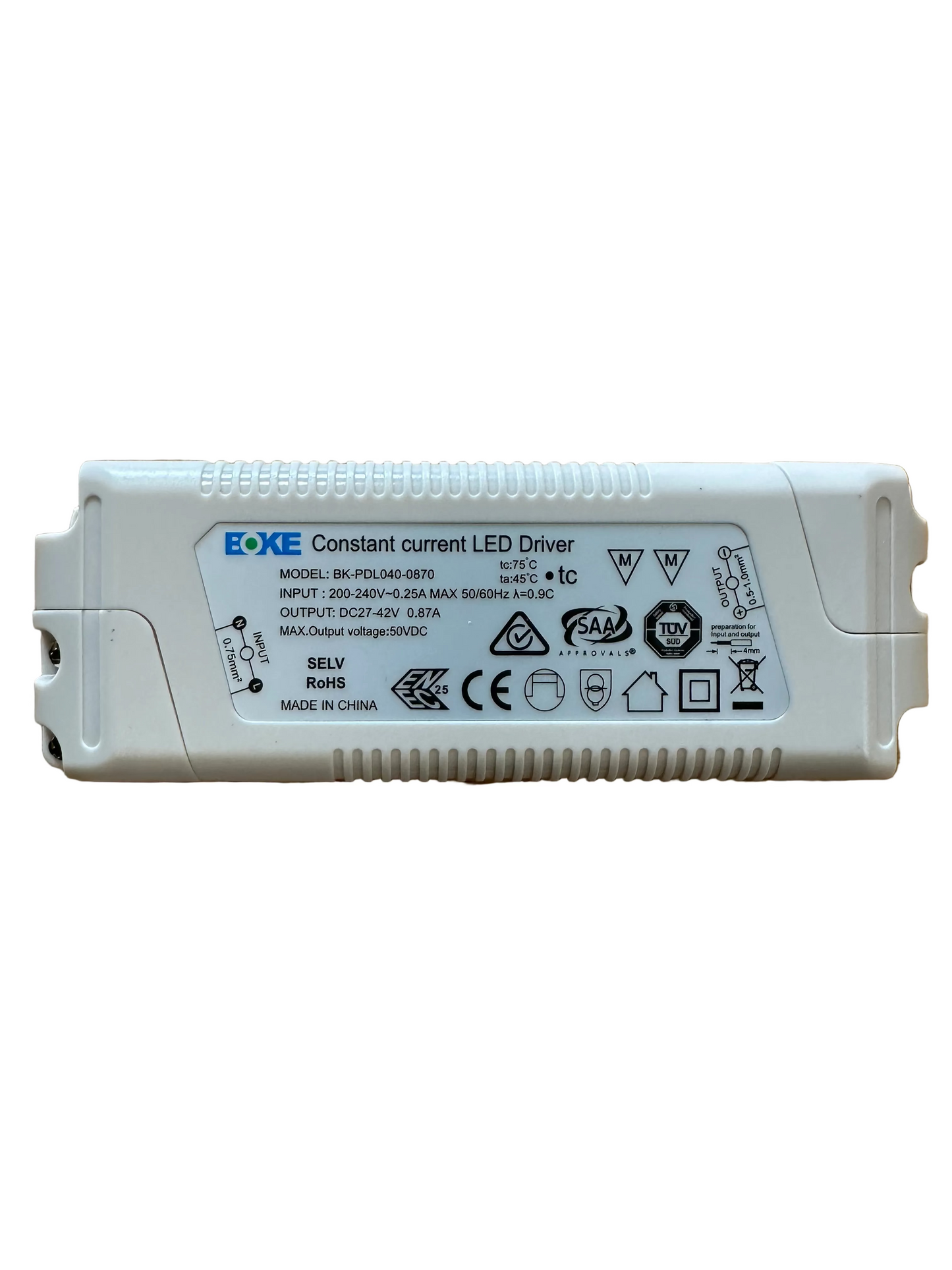 BOKE BK-PDL040-870 40W 870mA LED Driver - LED Retro