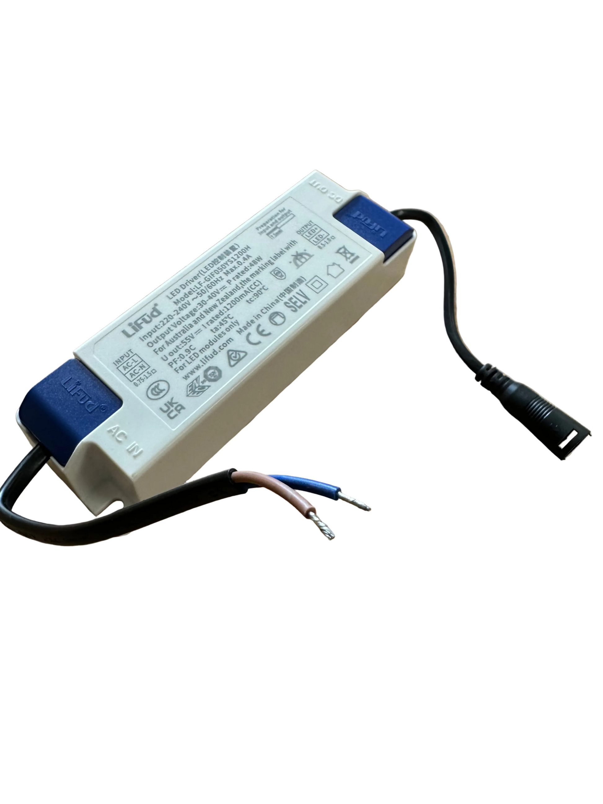 Lifud LF-GIF050YS1200H 48W 1200mA Flicker-Free LED Driver 30-40V - LED Retro