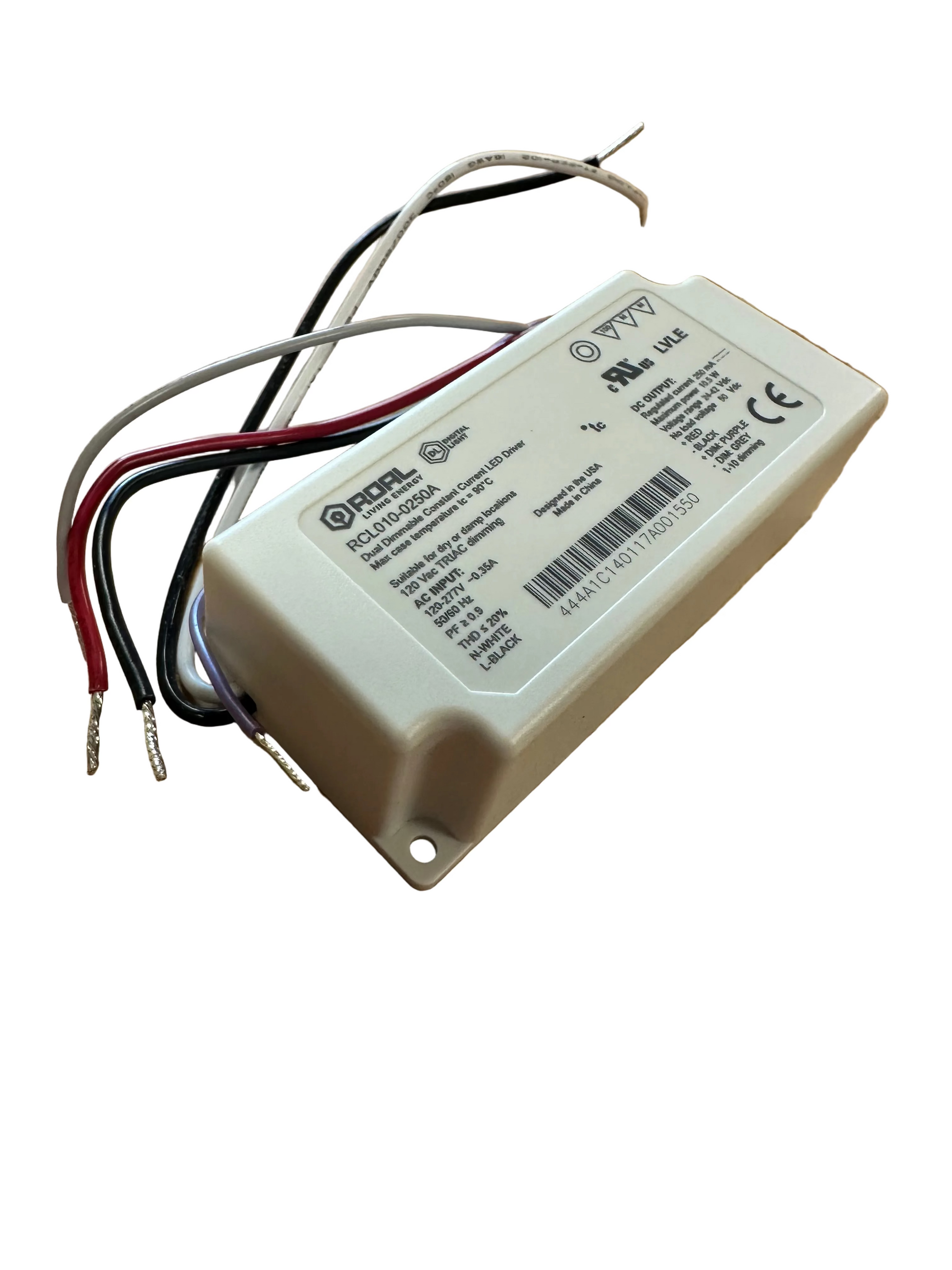 EFORE - ROAL - RCL010-0250A Triac or 0-10V 10.5W 250mA Dimmable LED Driver - LED Retro