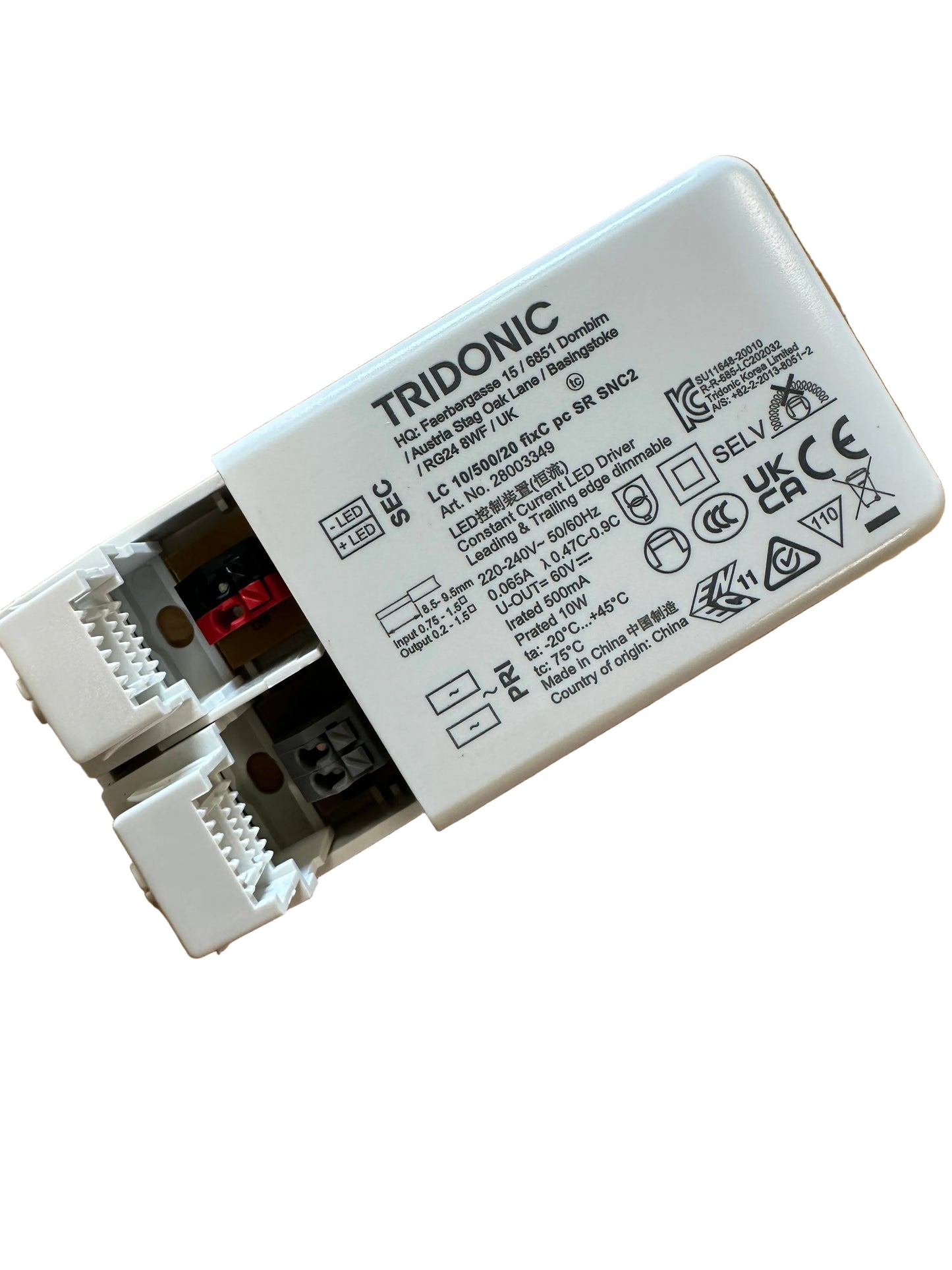 Tridonic 28003349 LC 10W 500mA fixC pc SR SNC2 Phase Cut Dimmable Driver - LED Retro