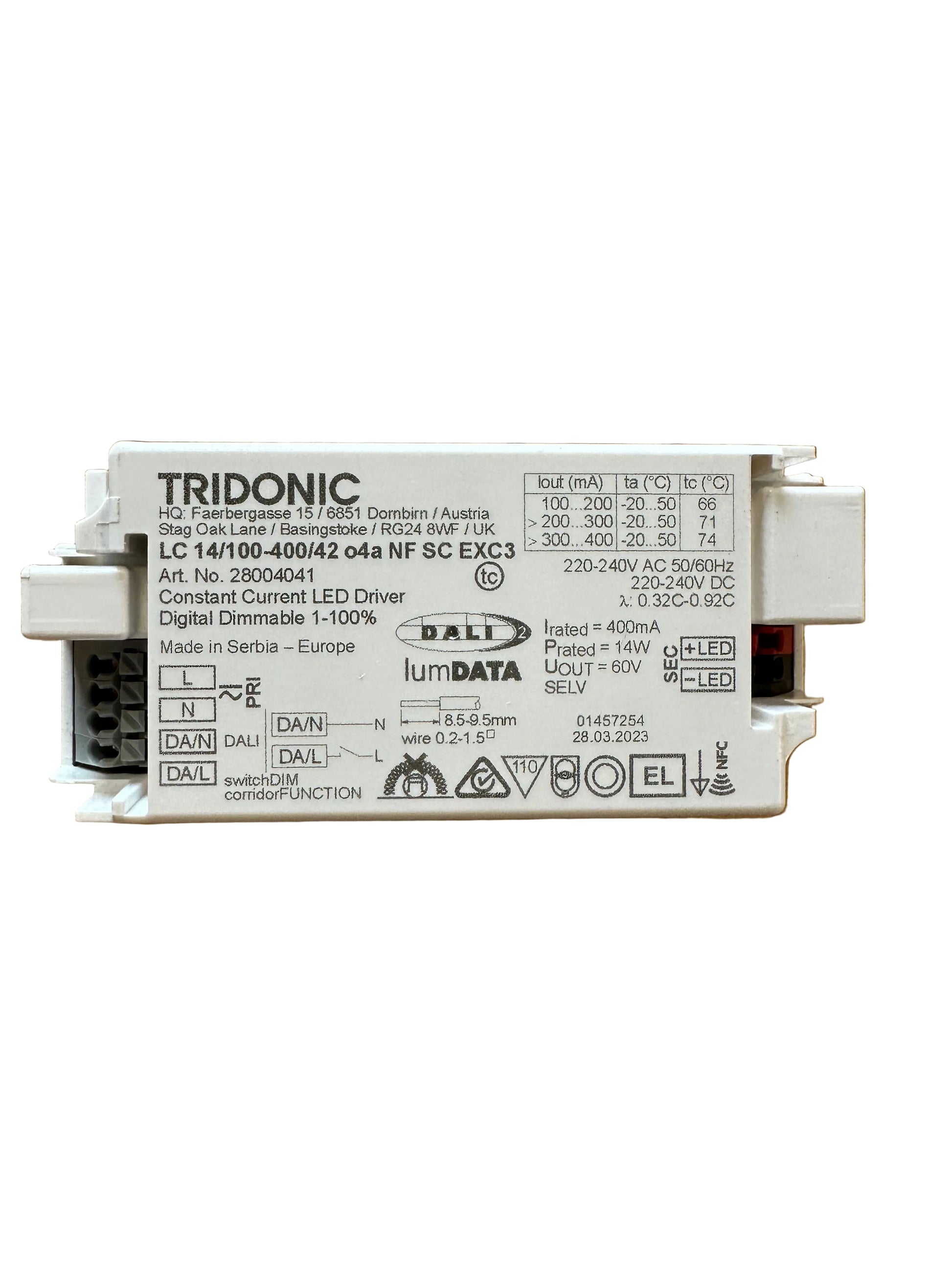 Tridonic 28004041 LC 14/100-400/42 o4a NF SC EXC3 - LED Retro