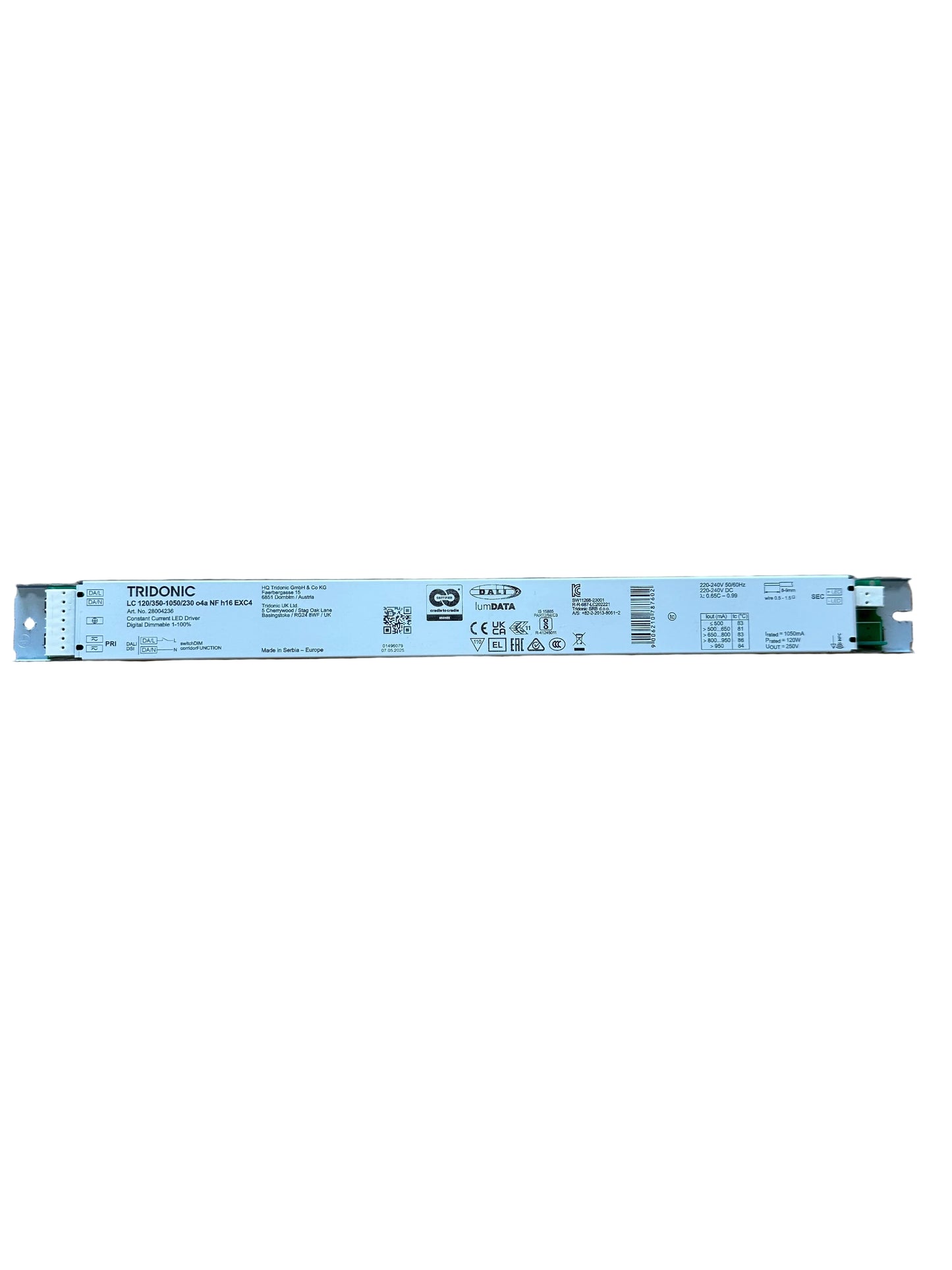 Tridonic 28004236 LC 120/350-1050/230 o4a NF h16 EXC4 - LED Retro