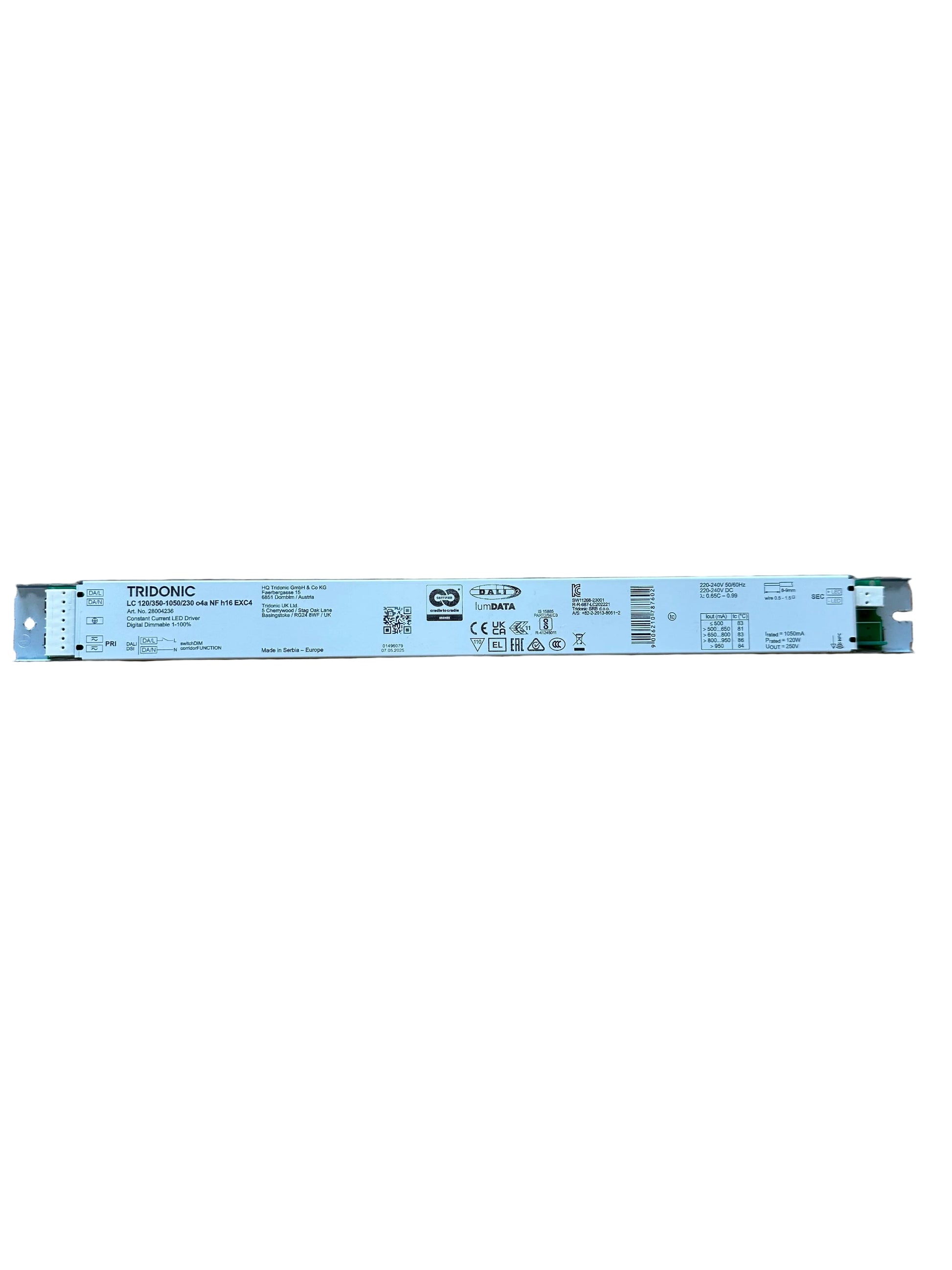 Tridonic 28004236 LC 120/350-1050/230 o4a NF h16 EXC4 - LED Retro
