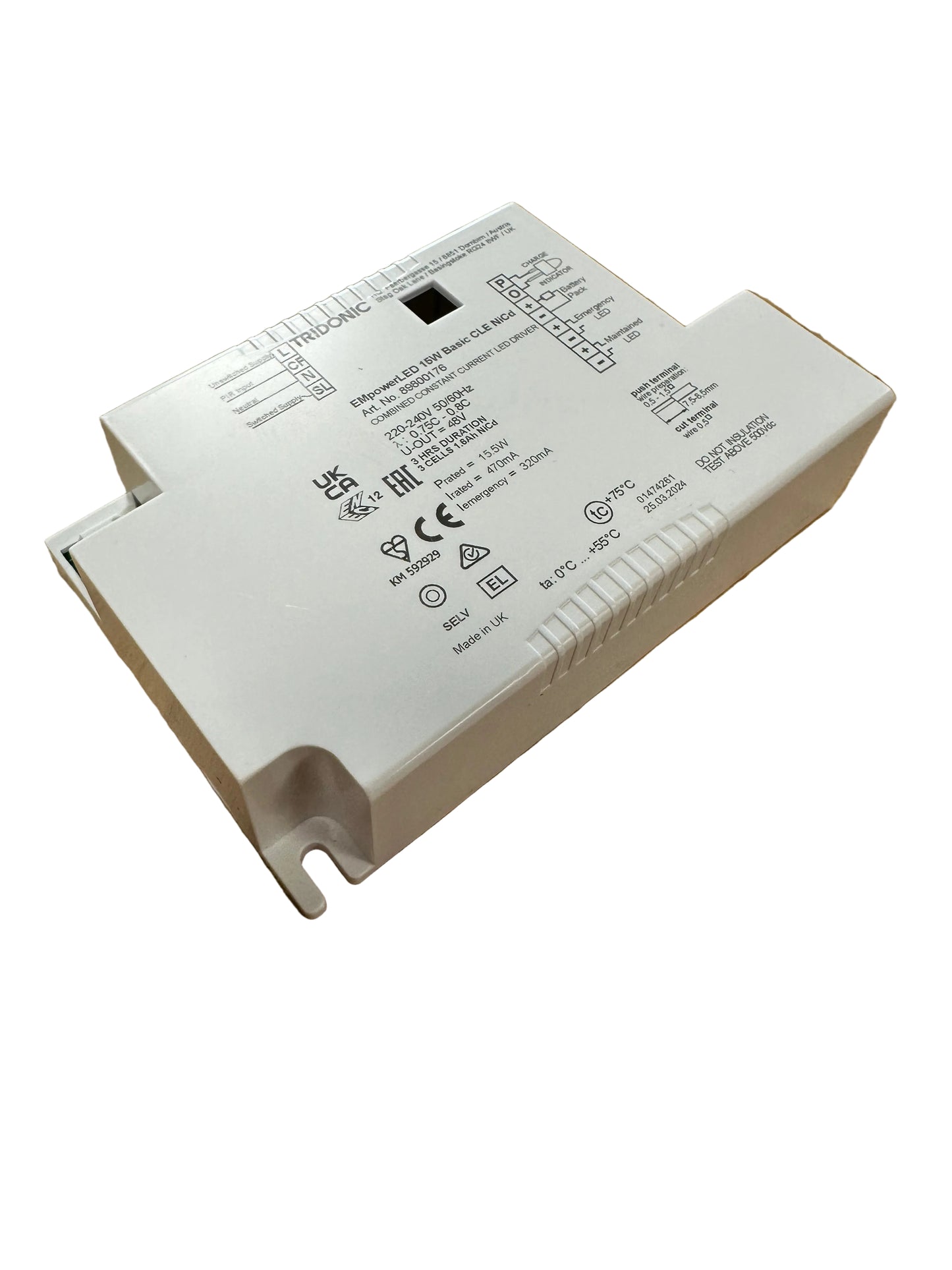 Tridonic 89800176 EM powerLED 15W BASIC CLE NiCd - LED Retro