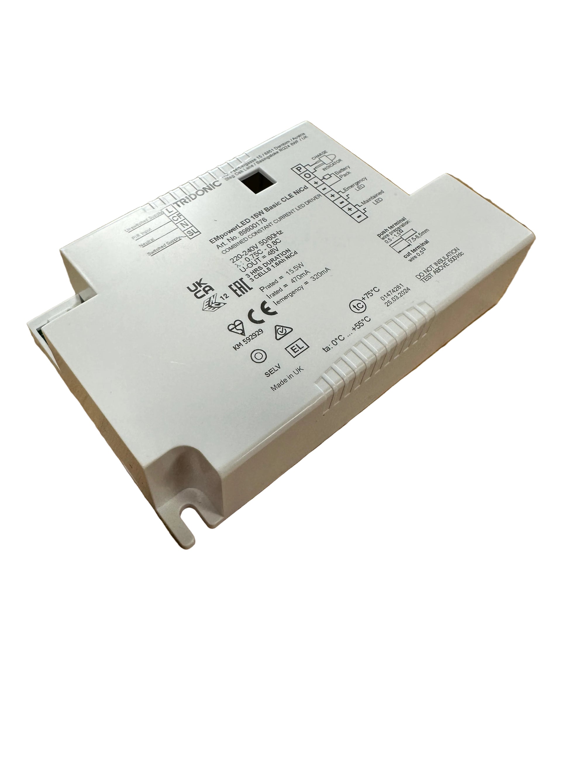 Tridonic 89800176 EM powerLED 15W BASIC CLE NiCd - LED Retro