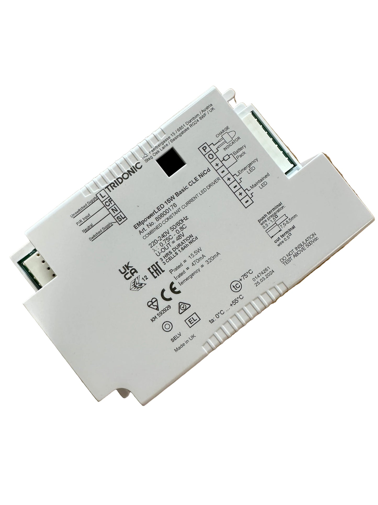 Tridonic 89800176 EM powerLED 15W BASIC CLE NiCd - LED Retro
