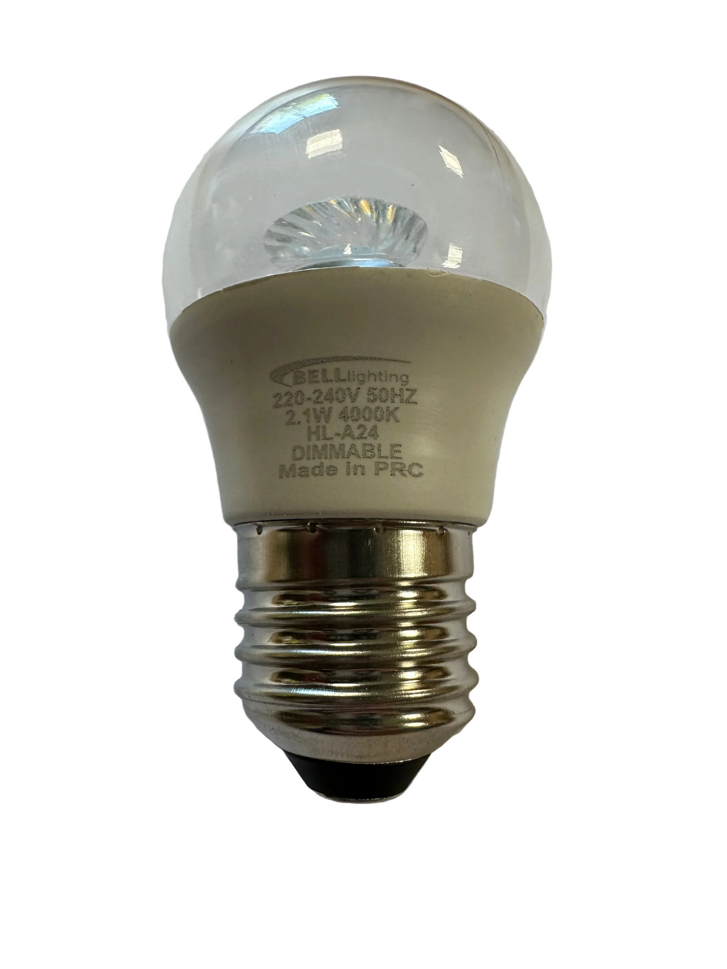 Bell LED 2.1W Dimmable 45mm Clear Round Ball - ES - 4000K - 60585 - LED Retro