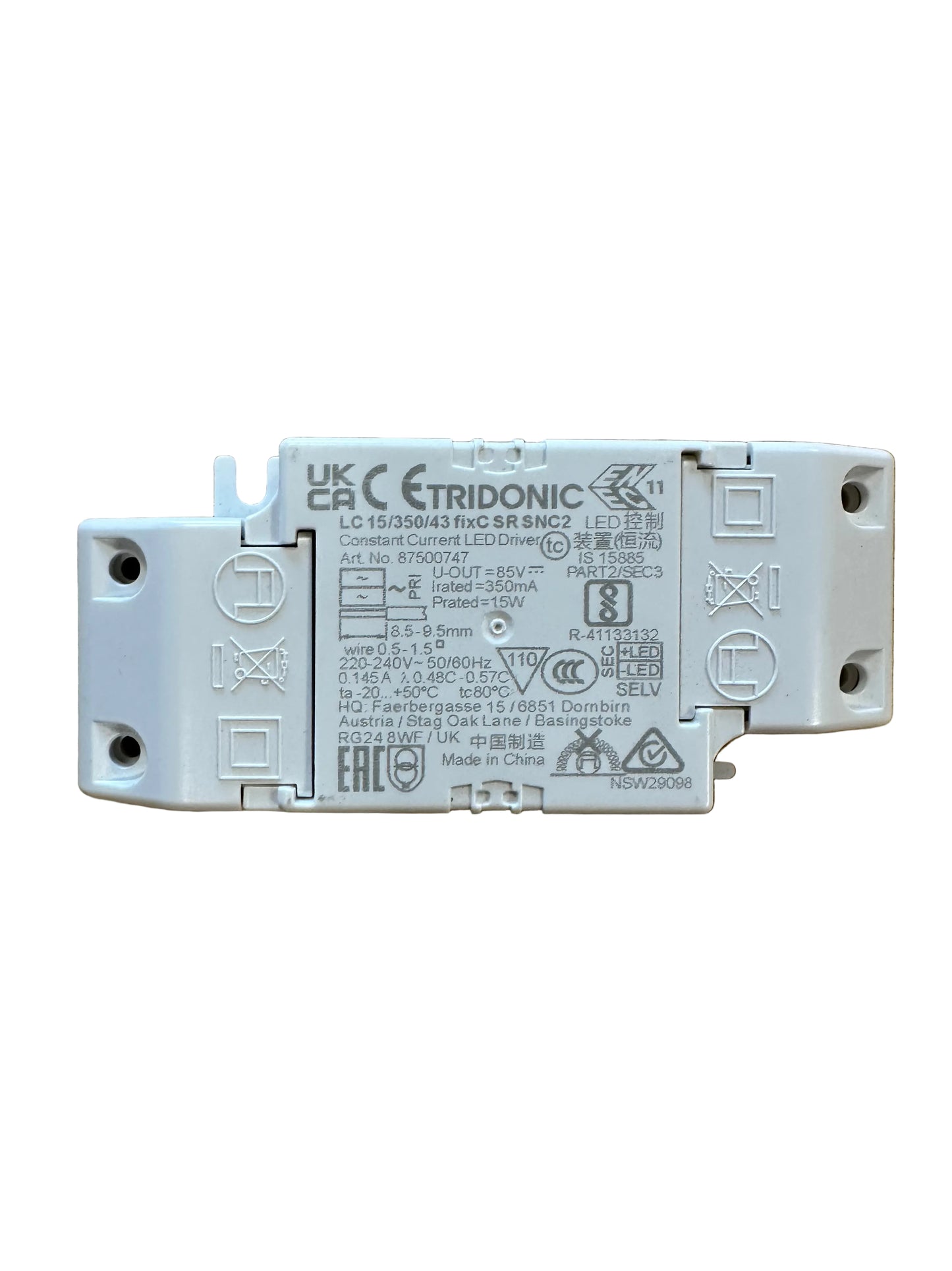 Tridonic 87500747 LC 15/350/43 fixC SR SNC2 - LED Retro