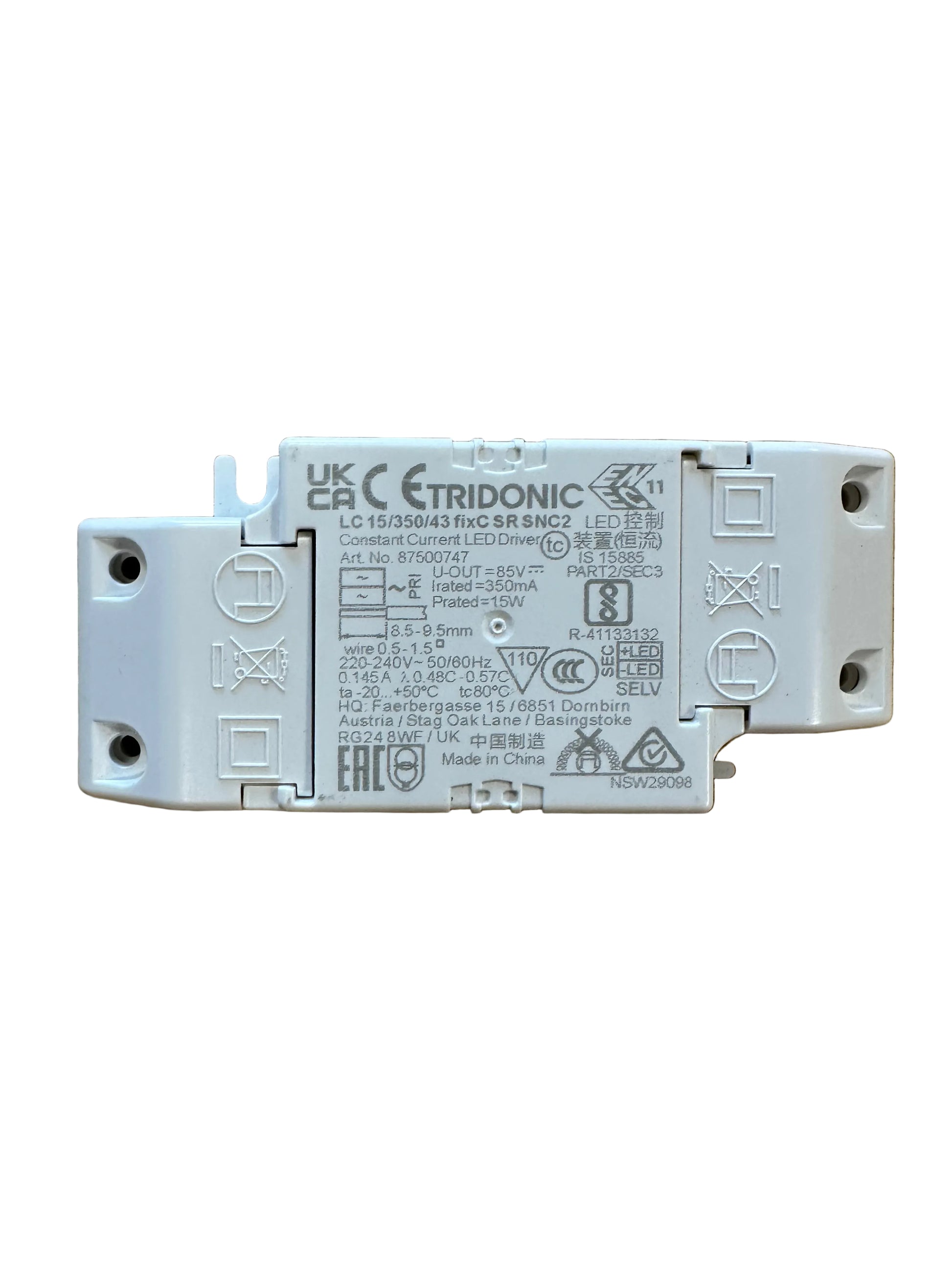 Tridonic 87500747 LC 15/350/43 fixC SR SNC2 - LED Retro