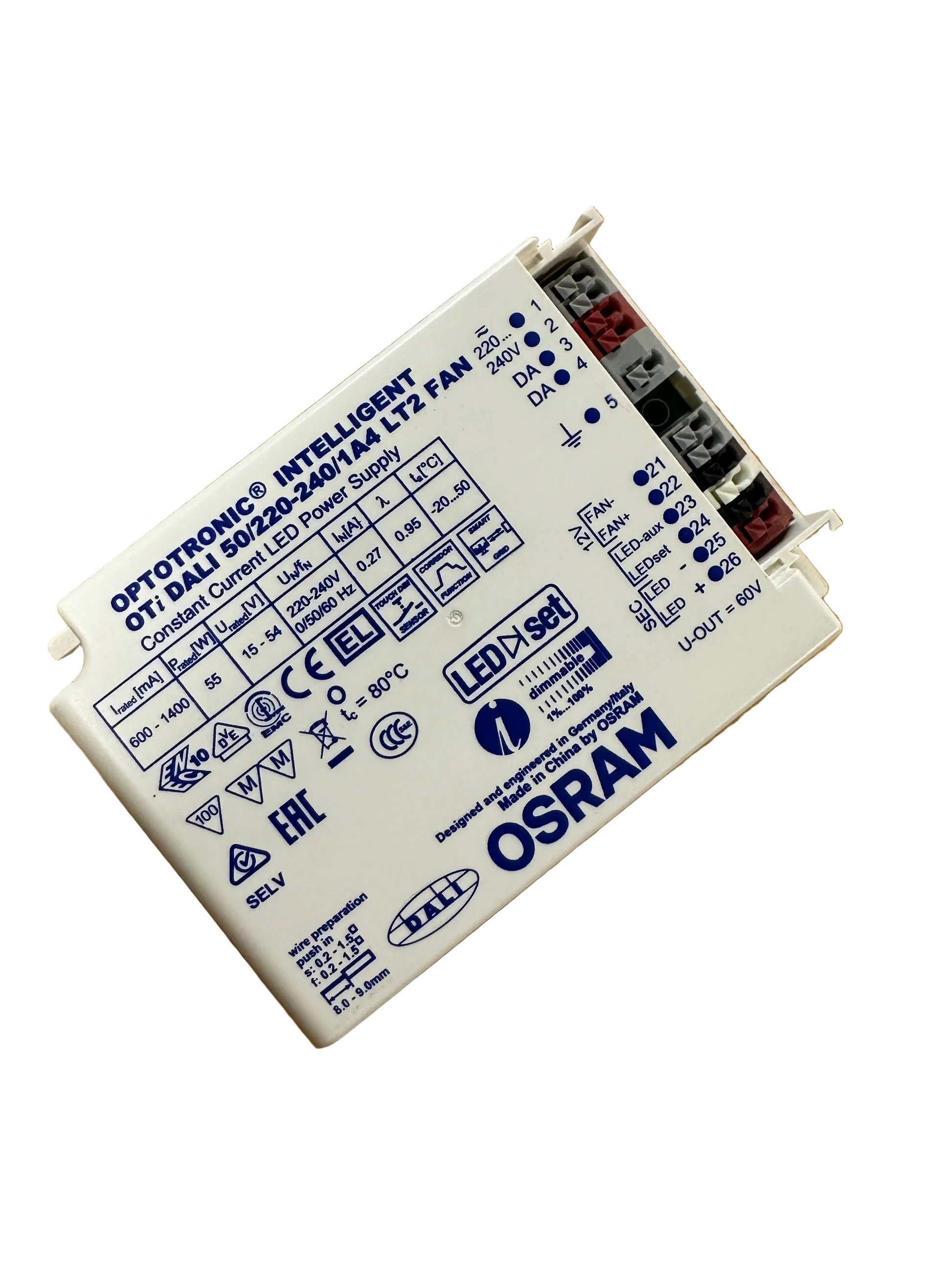 Osram OTi DALI 50/220…240/1A4 LT2 FAN - LED Retro